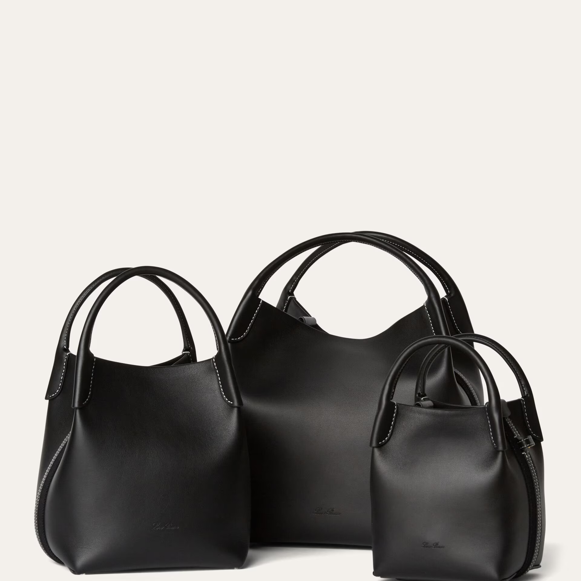 Loro Piana Large Bale bag in Smooth Calfskin