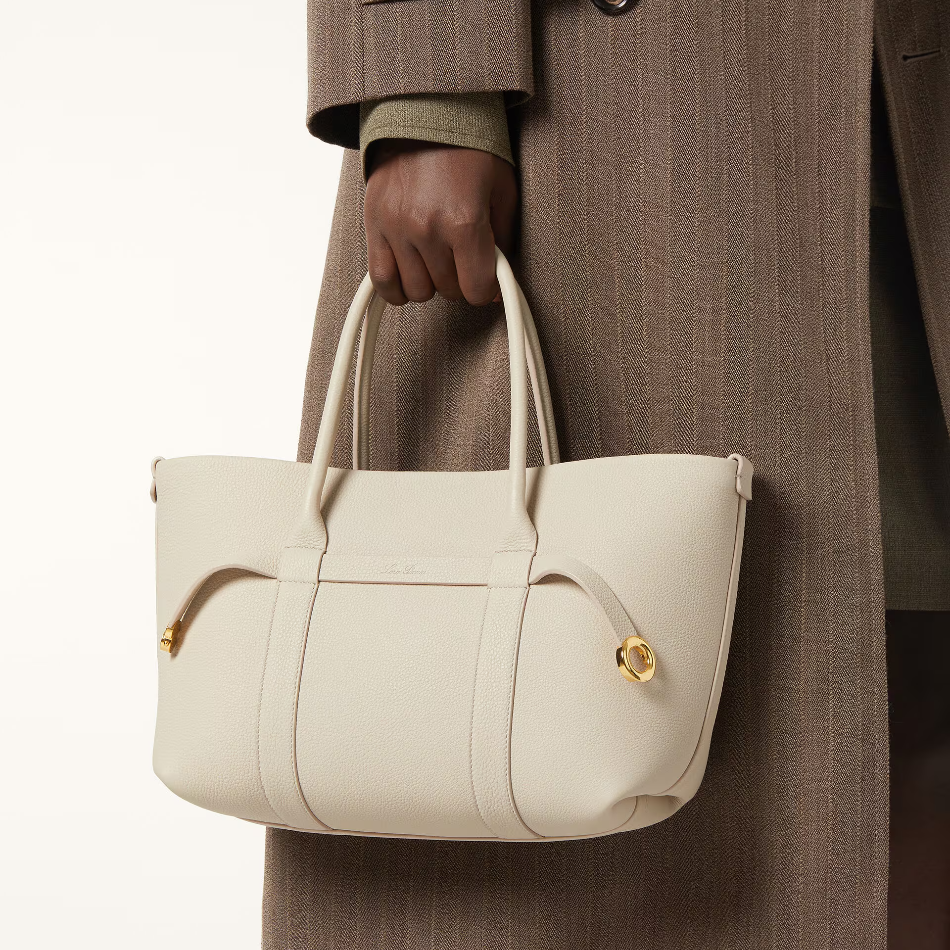 Loro Piana Ghiera Shopper Small in Calfskin