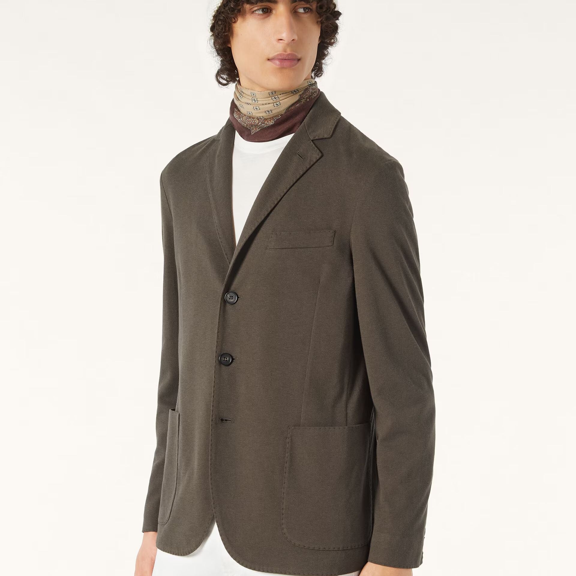 Loro Piana Sweater Jacket in Cotton, Silk, Linen