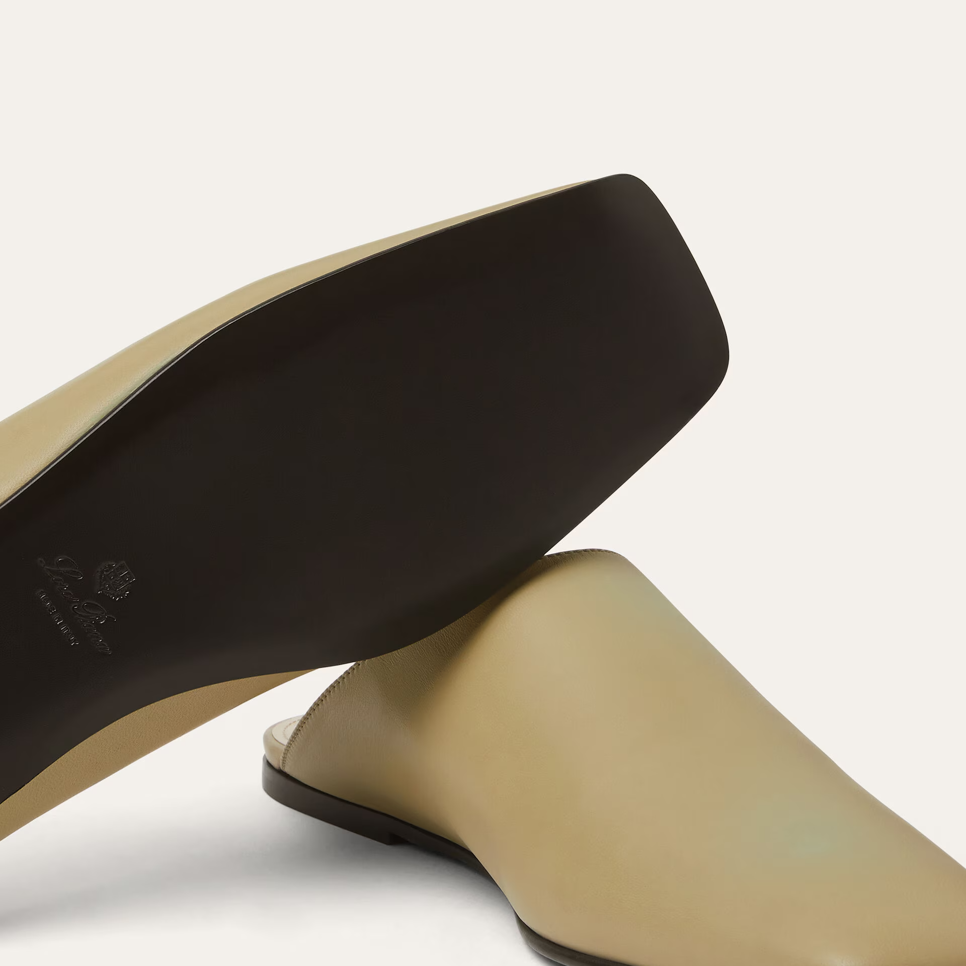 Loro Piana Alba Flat Mule in Lambskin
