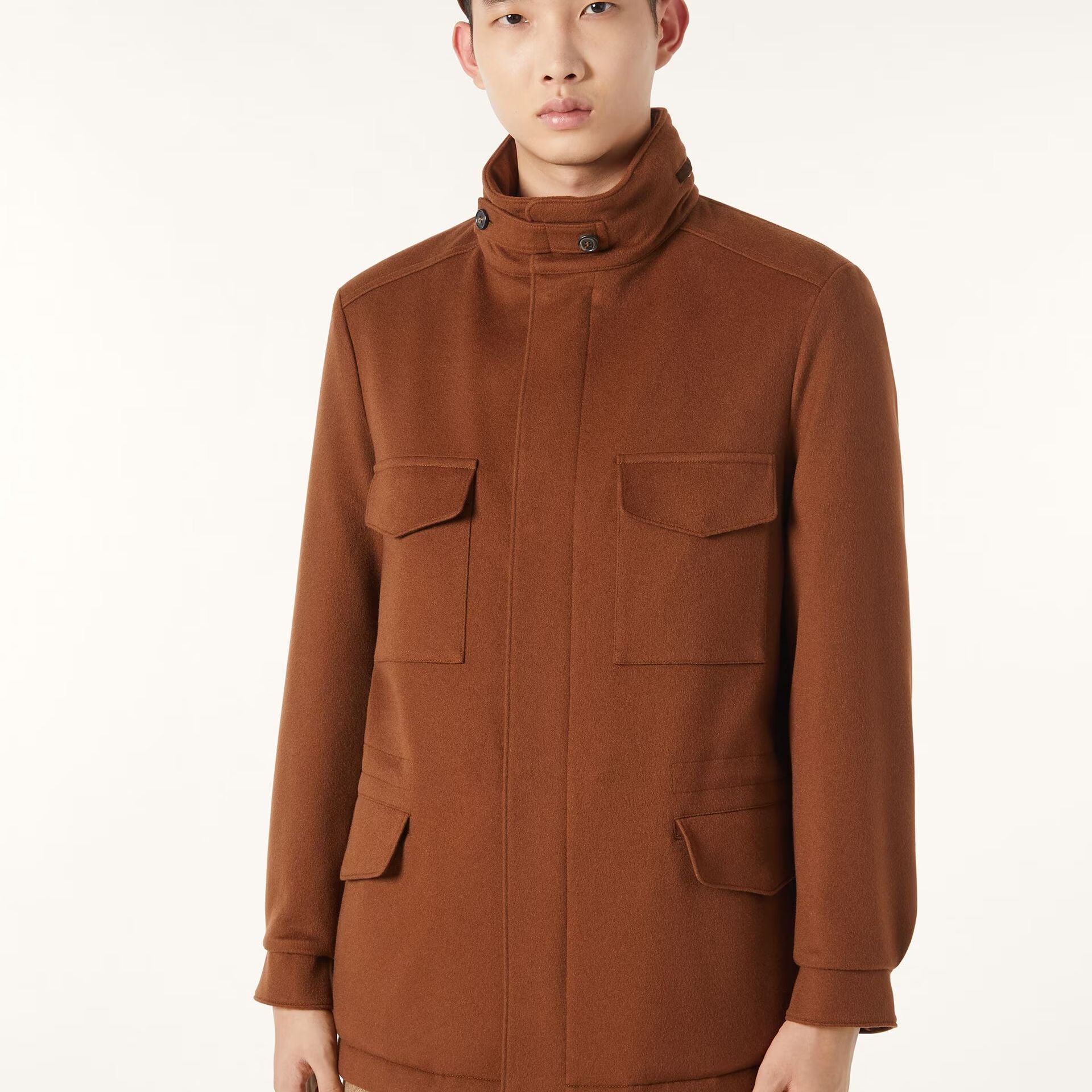 Loro Piana Traveller Field Jacket in Cashmere - Storm System®