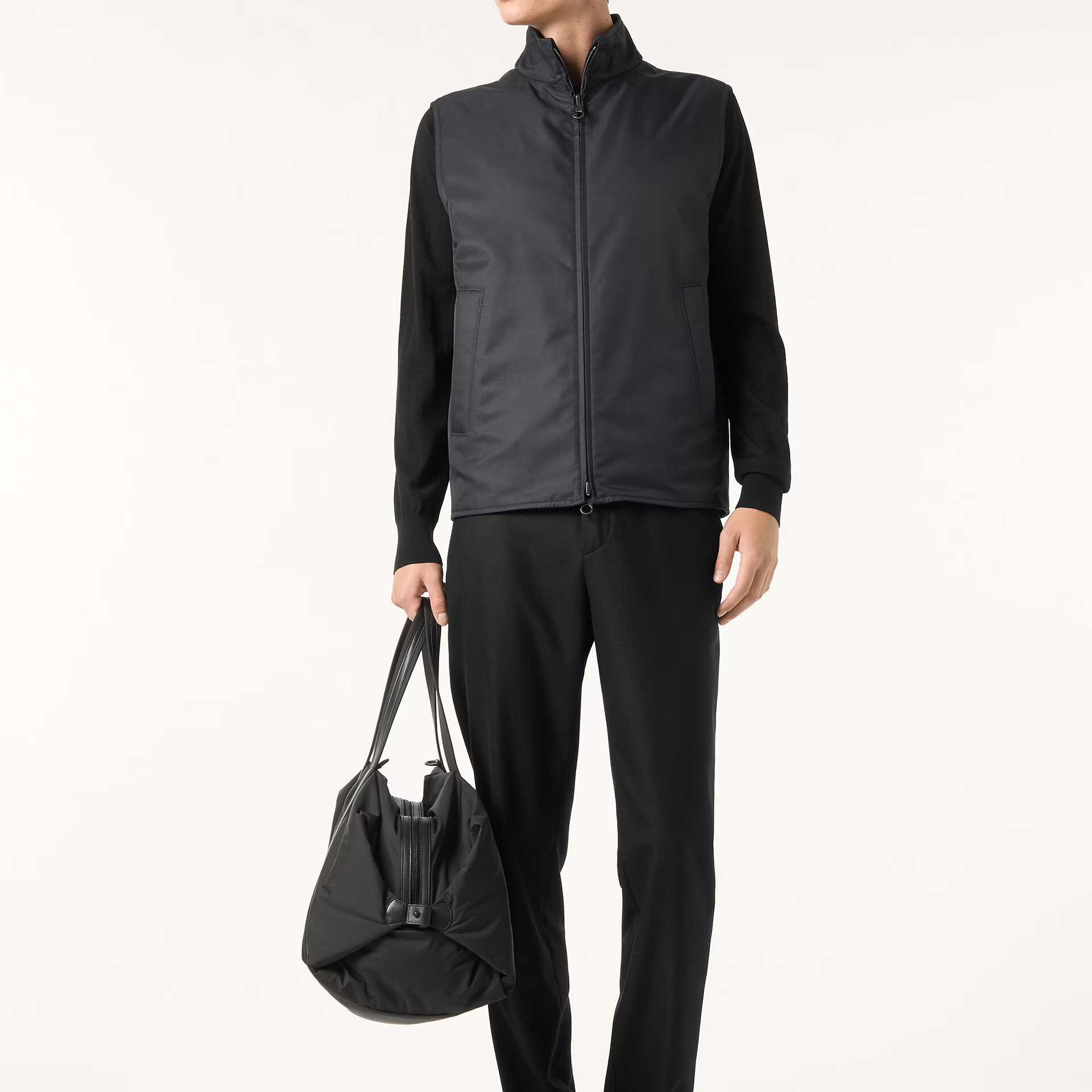 Loro Piana Grian Vest in Cashmere, Silk - Storm System®