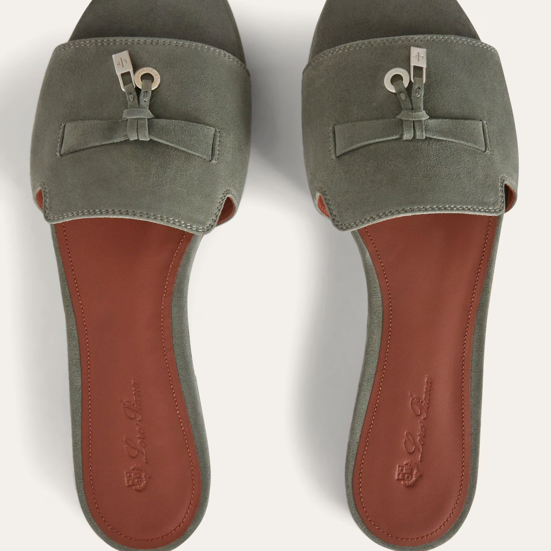Loro Piana Summer Charms Sandal in Suede Goatskin