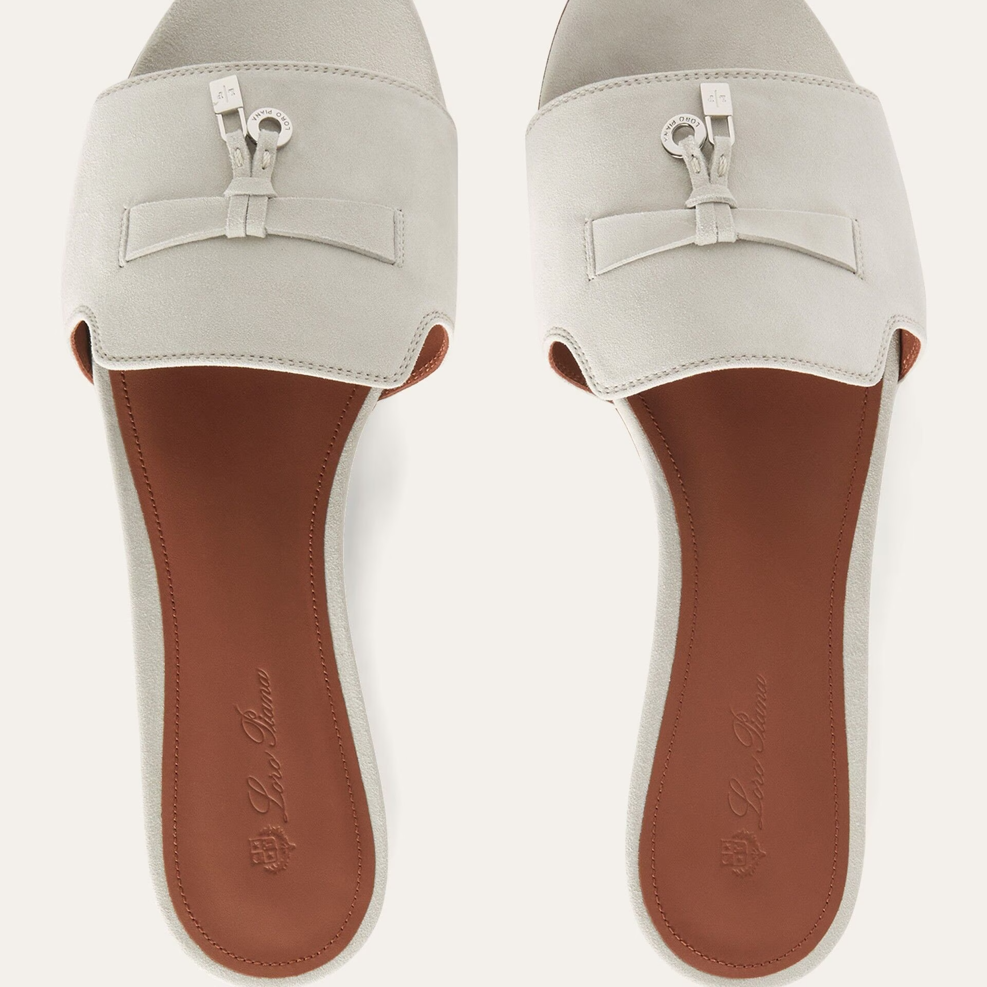 Loro Piana Summer Charms Sandal in Suede Goatskin