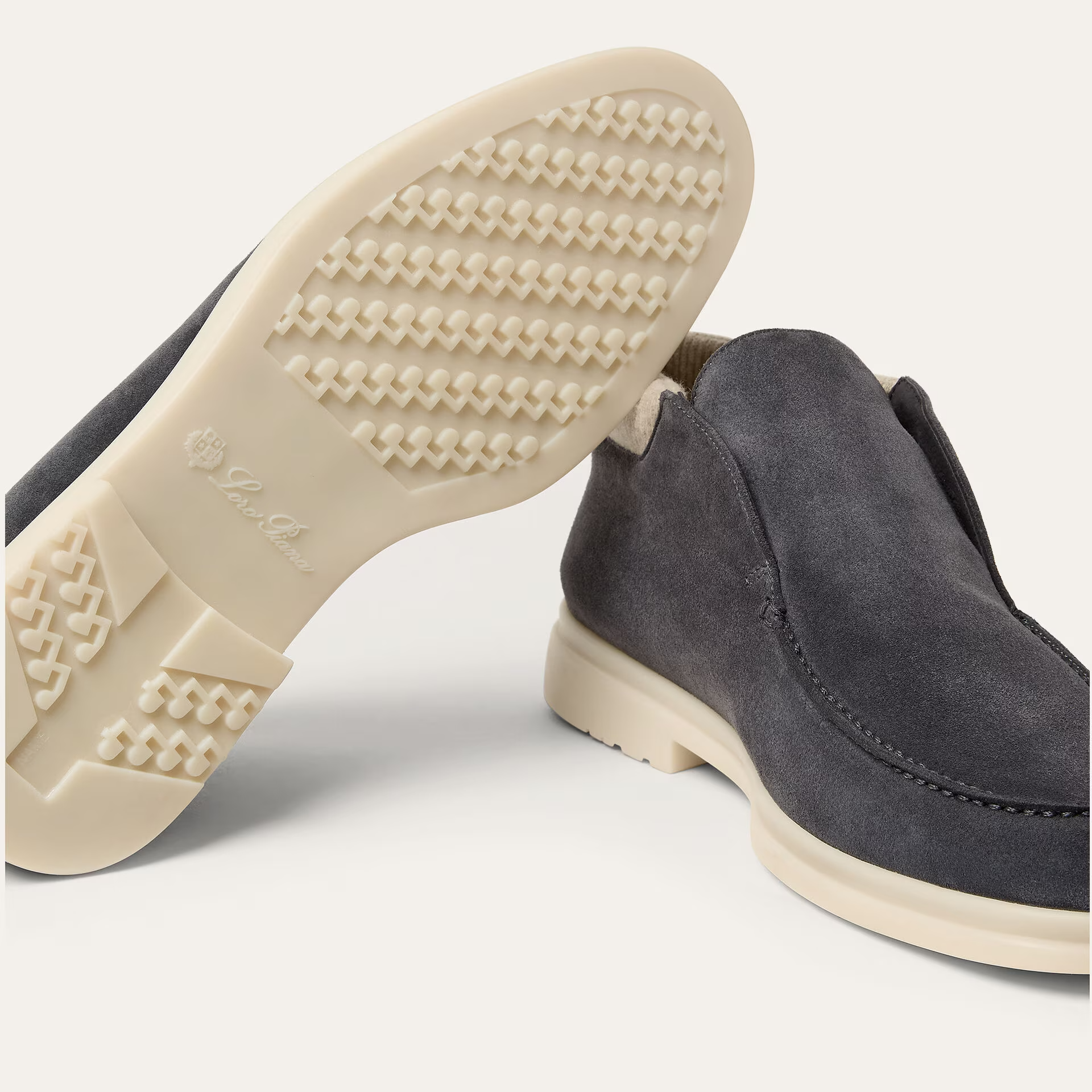 Loro Piana Open Wintery Walk Ankle Boot in Suede