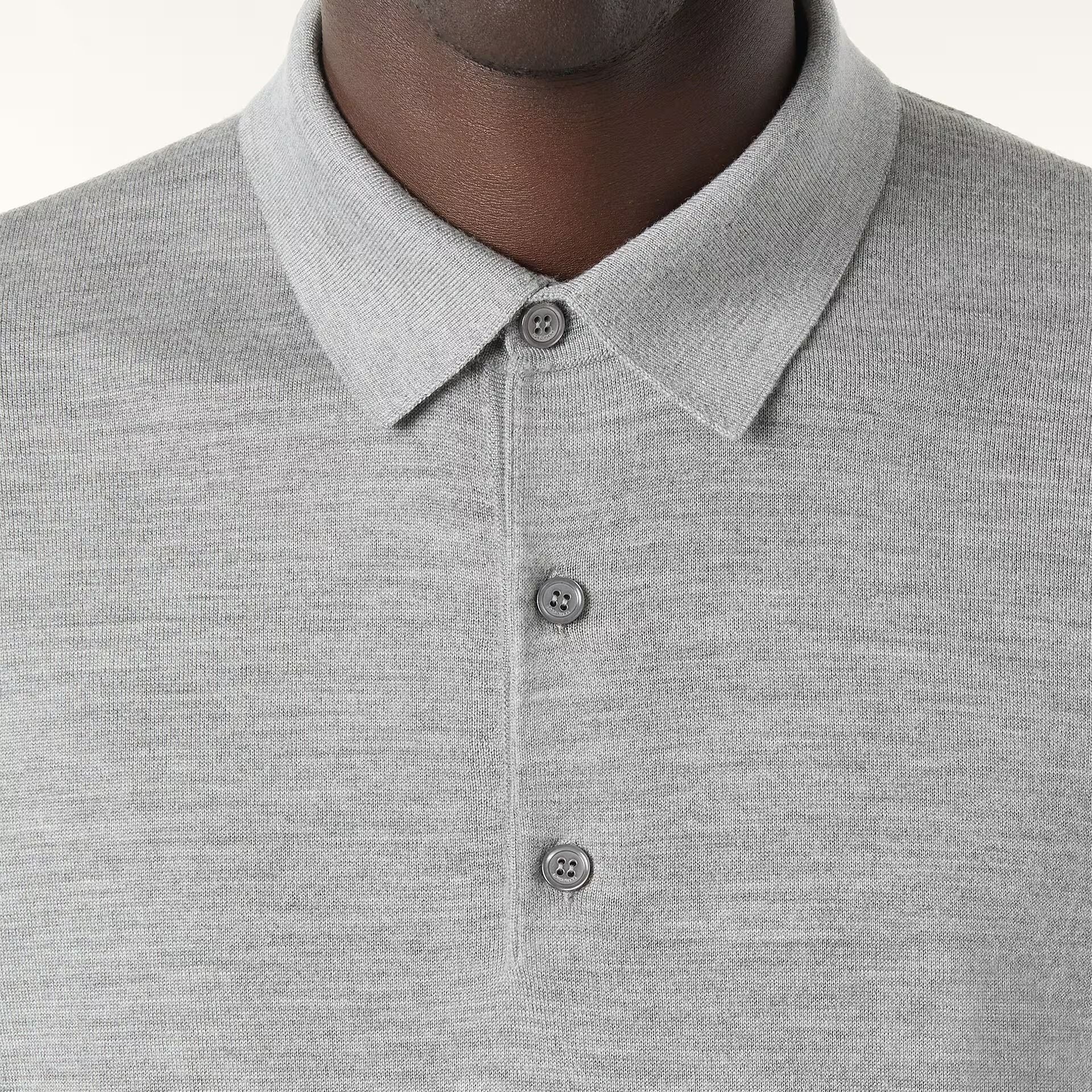 Loro Piana Sottile Polo Shirt in Virgin Wool, Cashmere, Silk