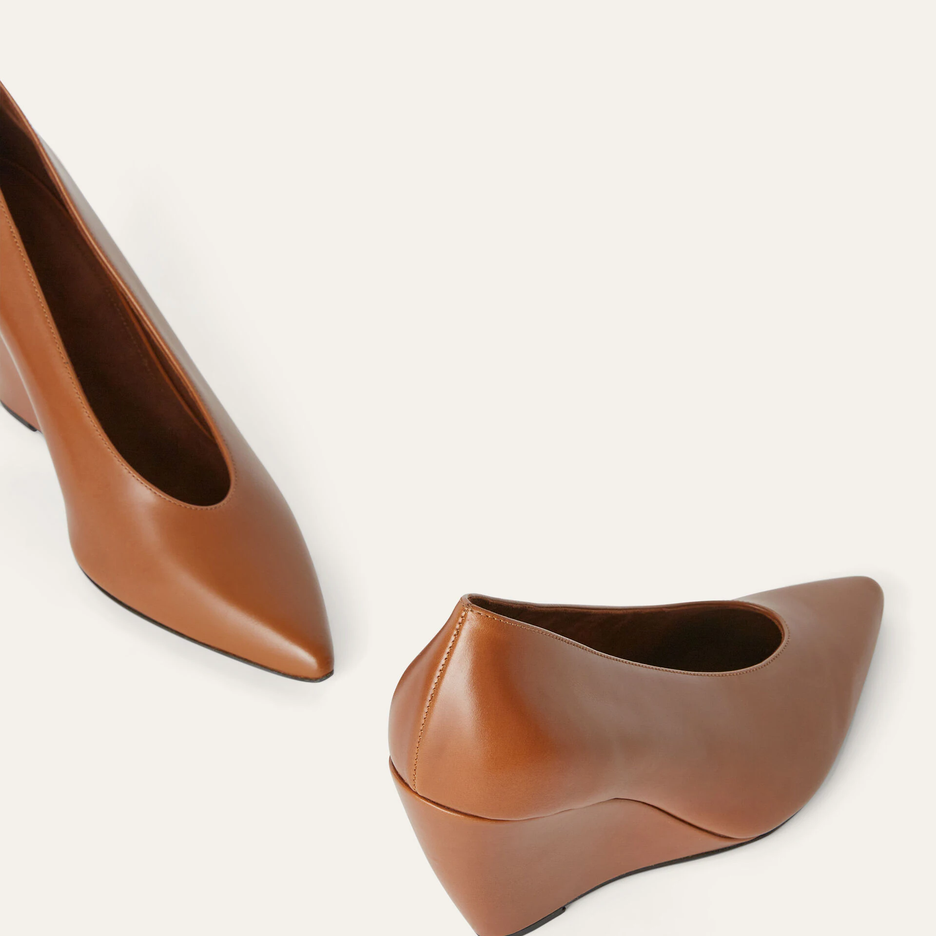 Loro Piana Viola High Wedge Pump in Calfskin