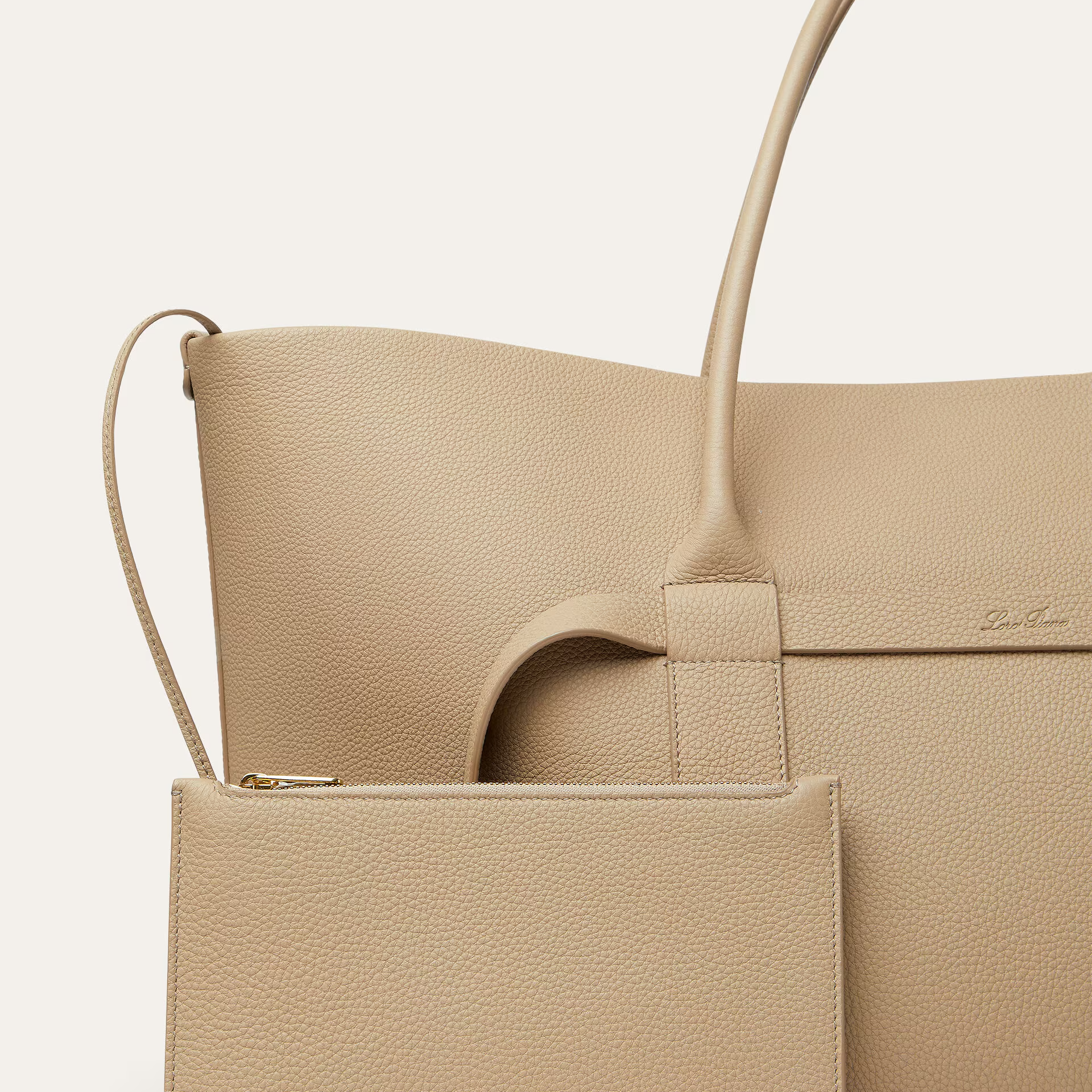 Loro Piana Ghiera Shopper Large in Calfskin