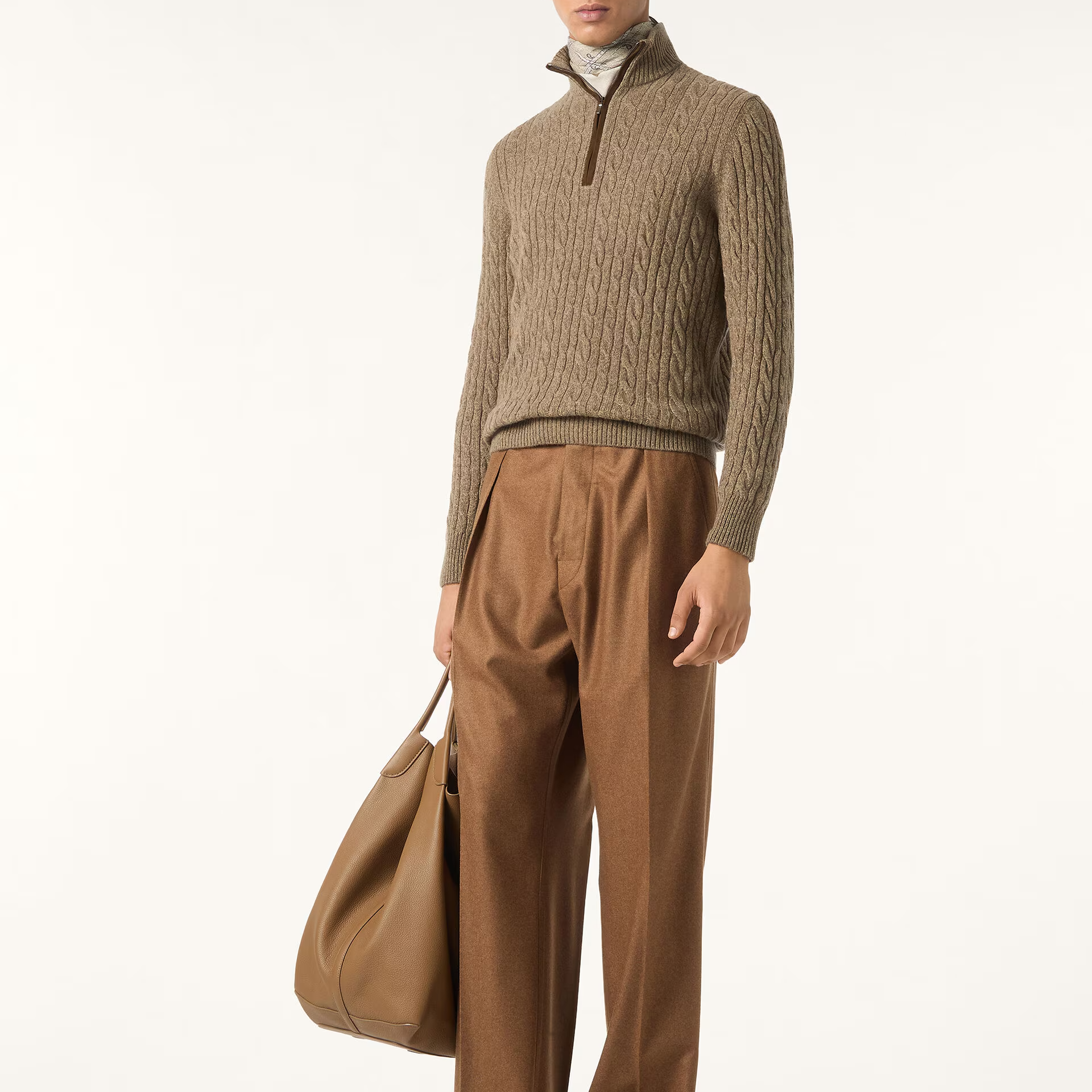 Loro Piana Treccia Jumper in Baby Cashmere