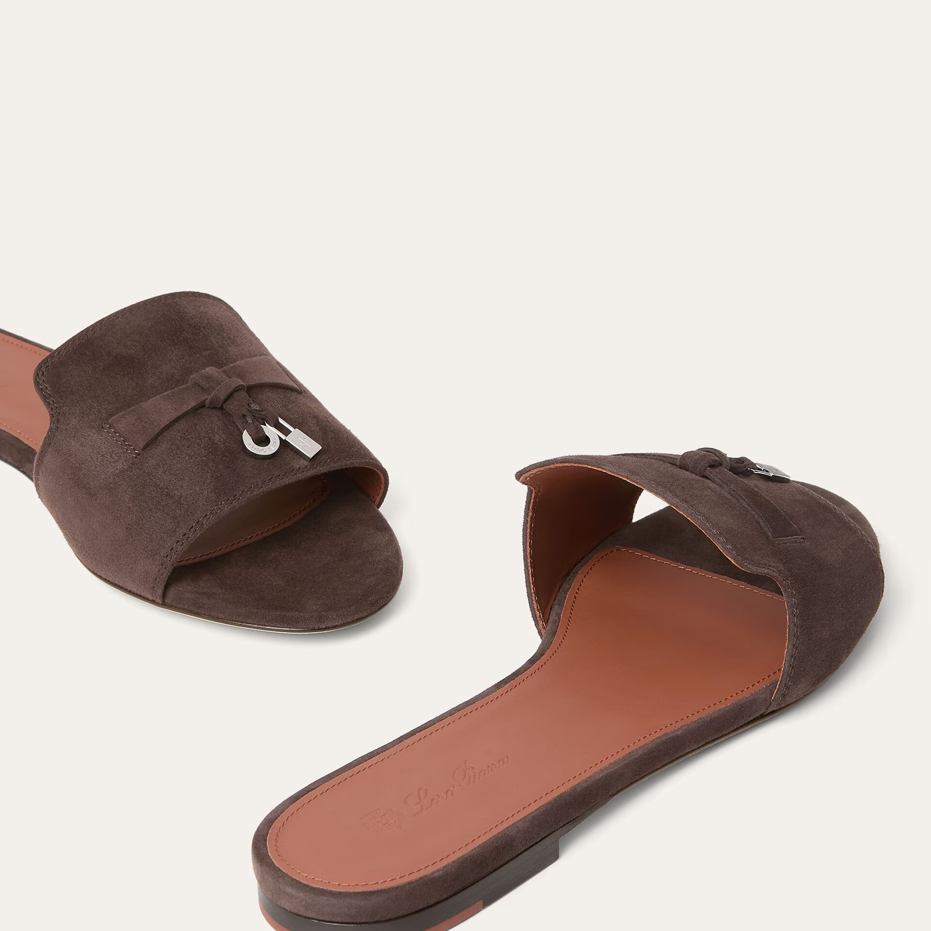Loro Piana Summer Charms Sandal in Suede Goatskin