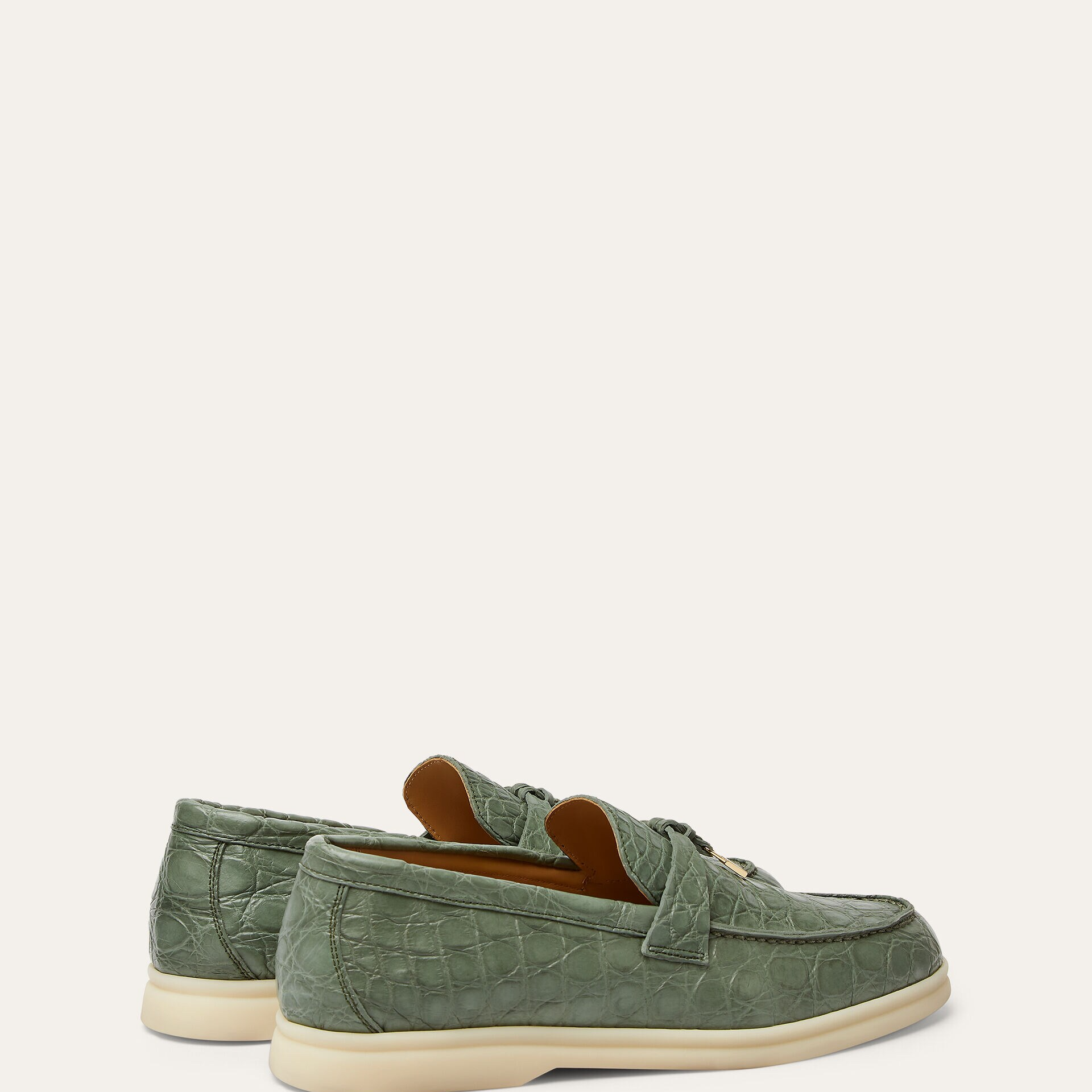 Loro Piana Summer Charms Walk Loafer in Caiman Leather