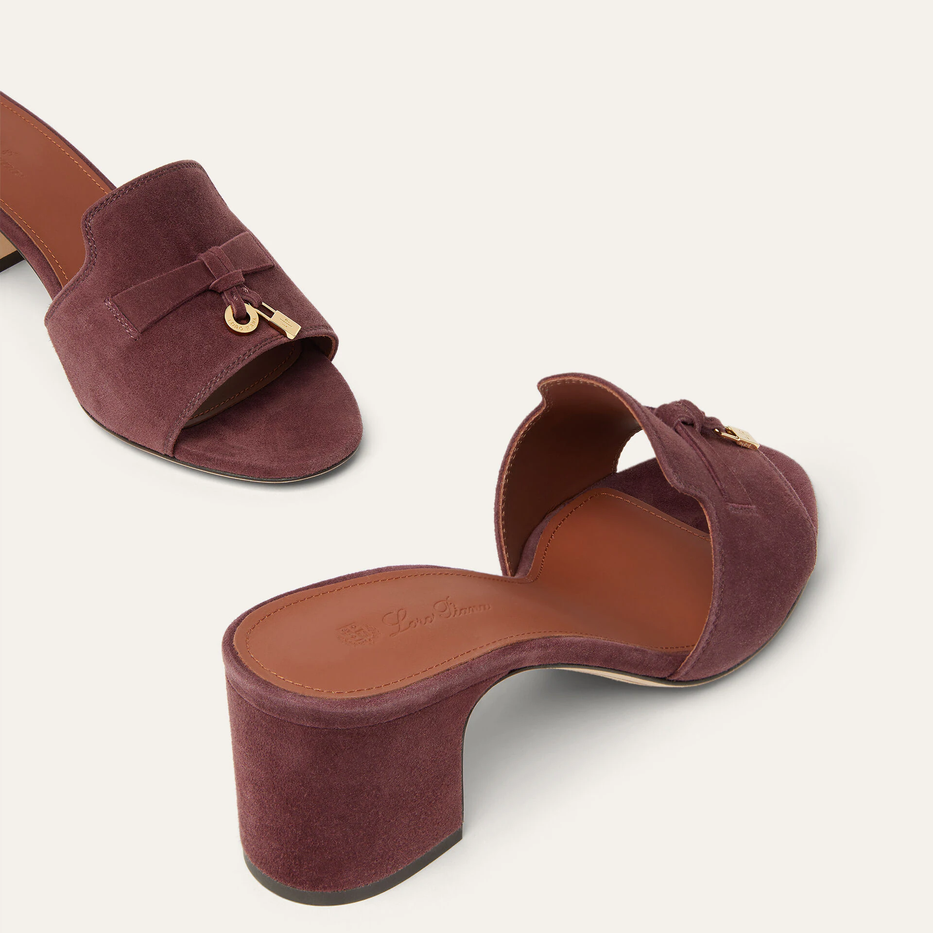 Loro Piana Summer Charms Sandal in Suede Goatskin