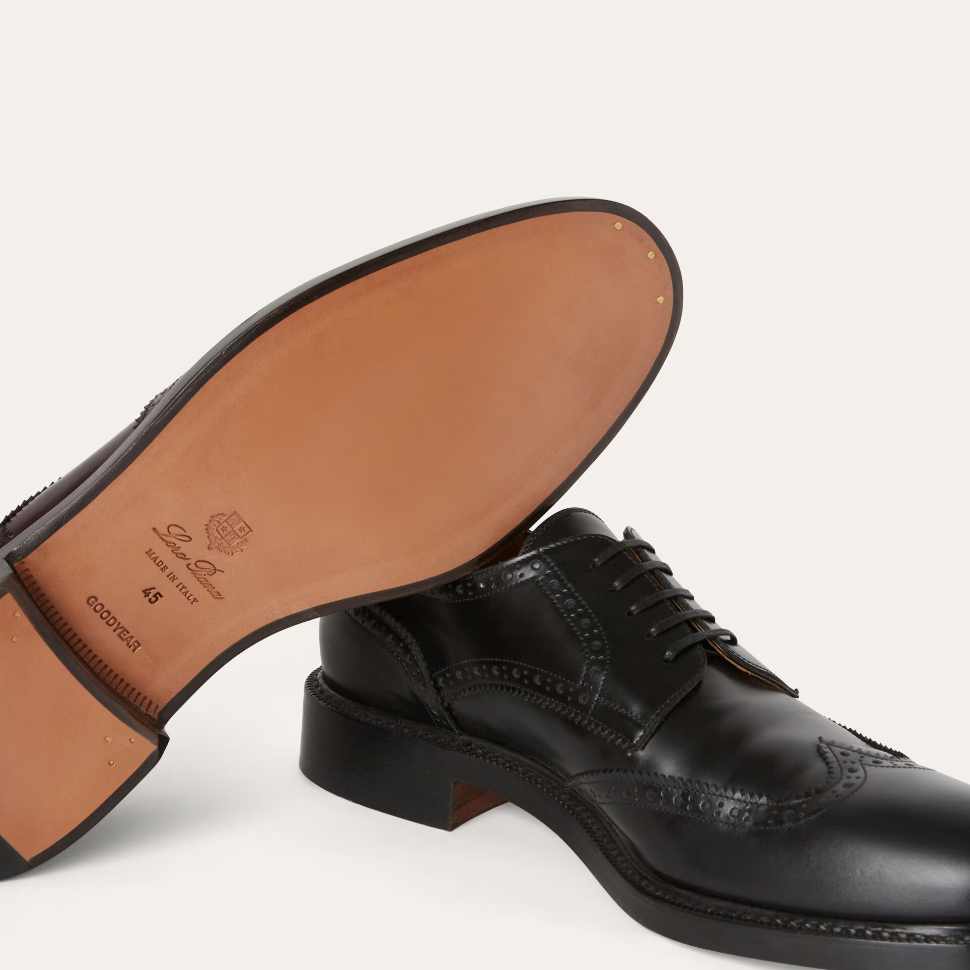 Loro Piana Oliver Walk Derby in Calfskin