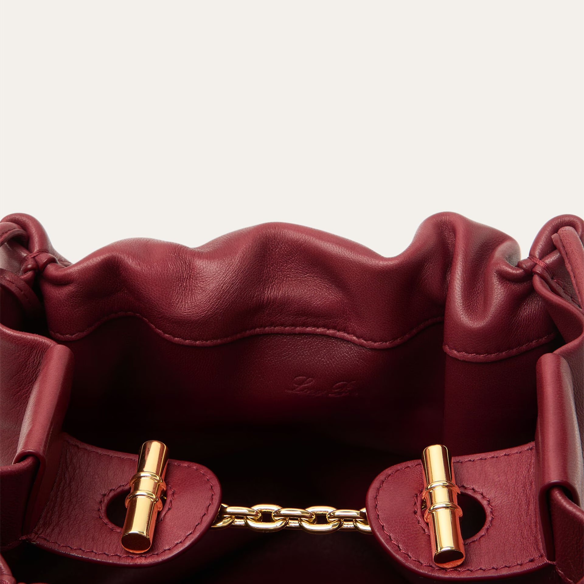 Loro Piana Small Bale Softy bag in Lambskin