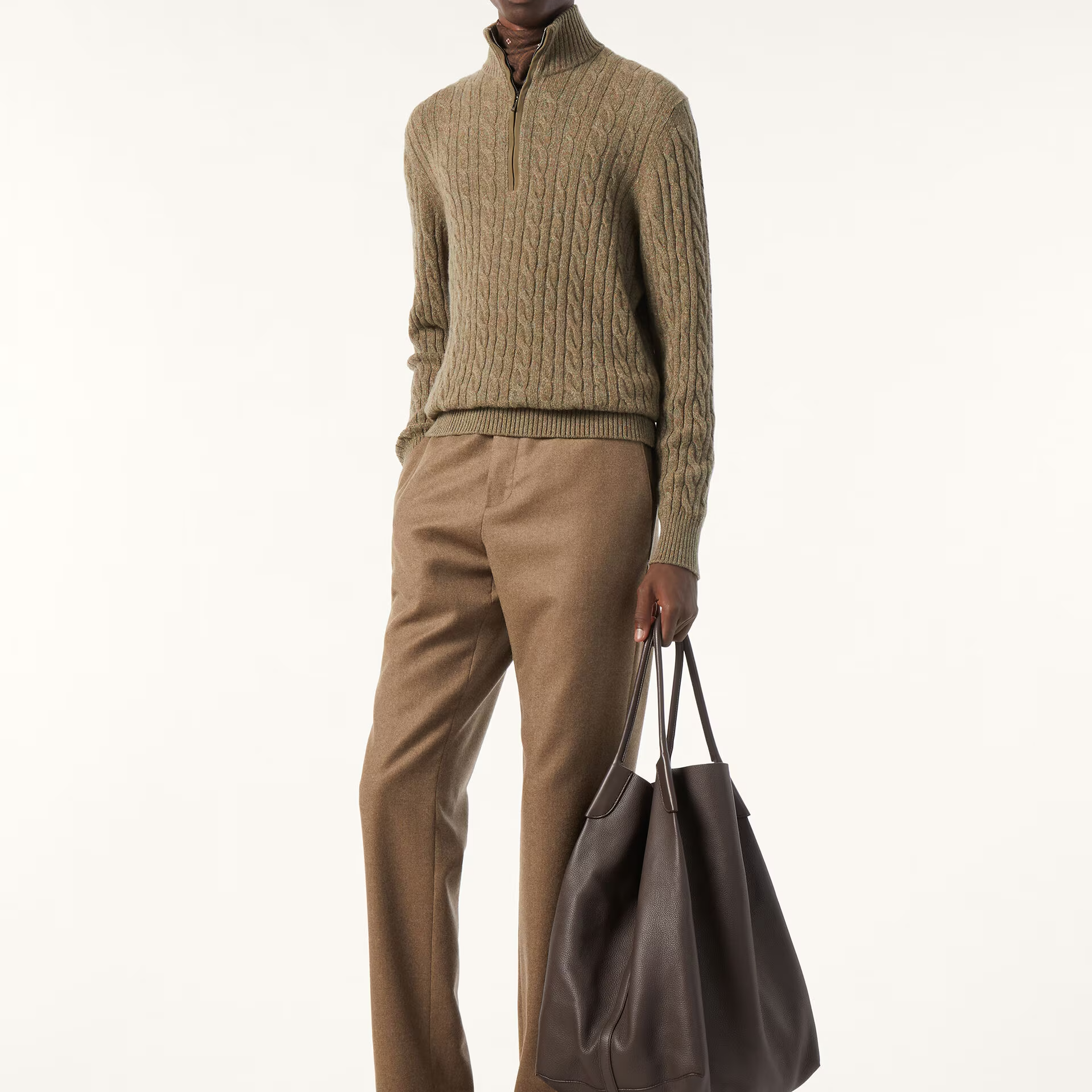 Loro Piana Treccia Jumper in Baby Cashmere