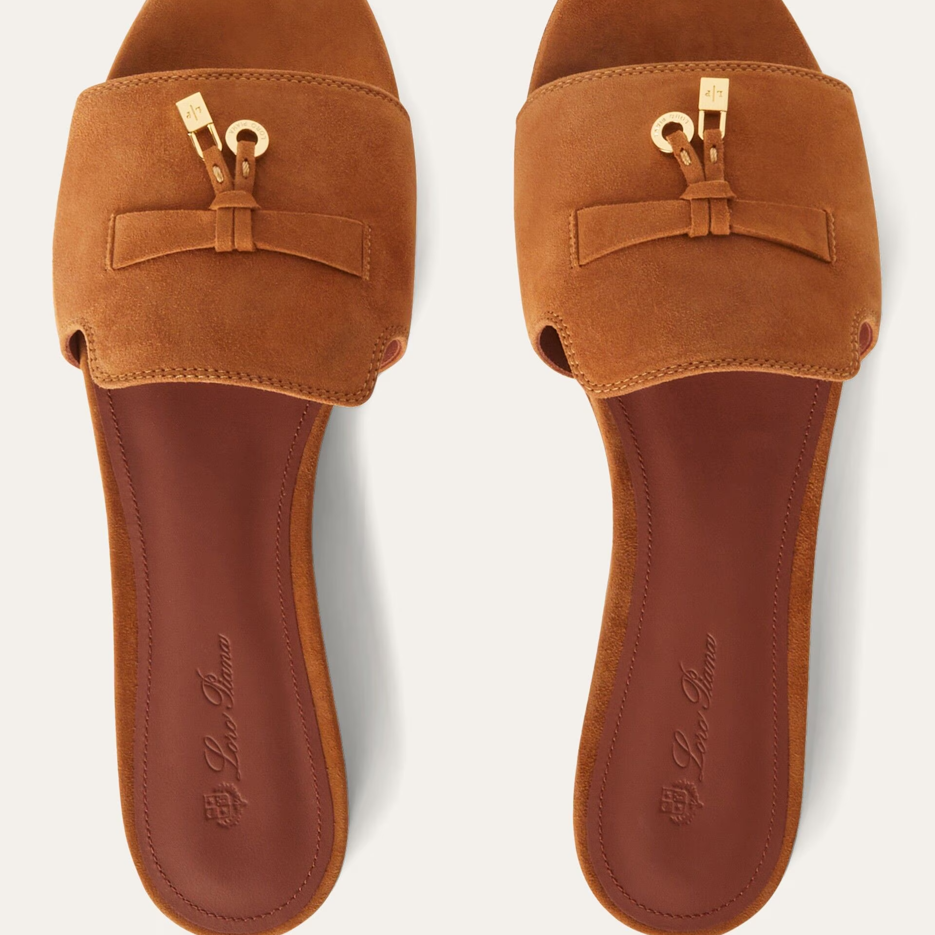Loro Piana Summer Charms Sandal in Suede Goatskin