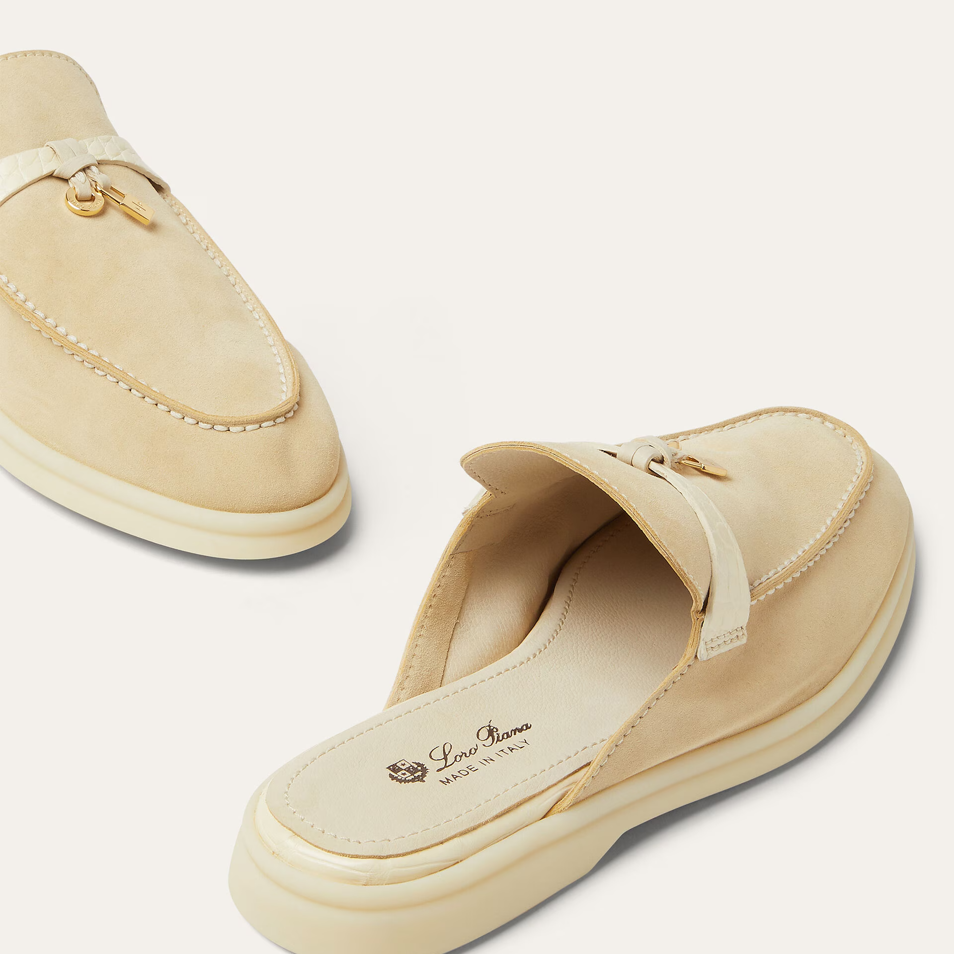 Loro Piana Charms Walk Babouche Loafer in Suede