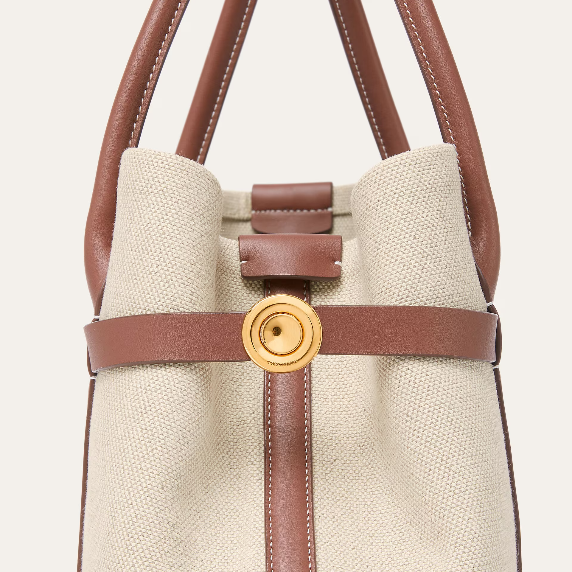 Loro Piana Ghiera Shopper Small in Cotton, Linen