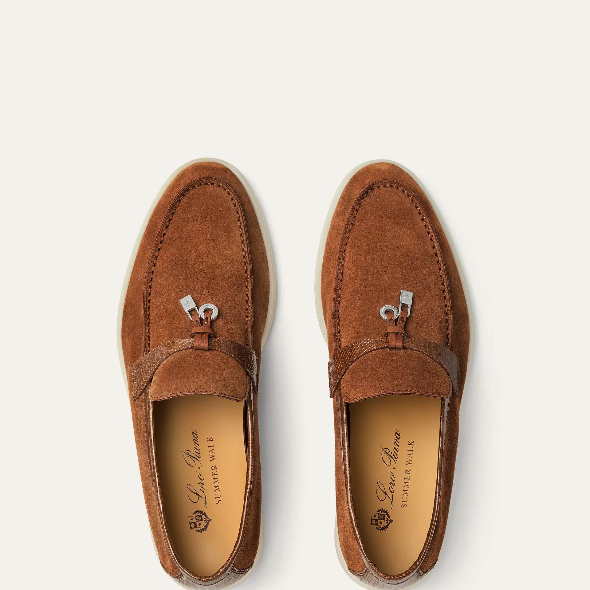 Loro Piana Summer Charms Walk Loafer in Suede