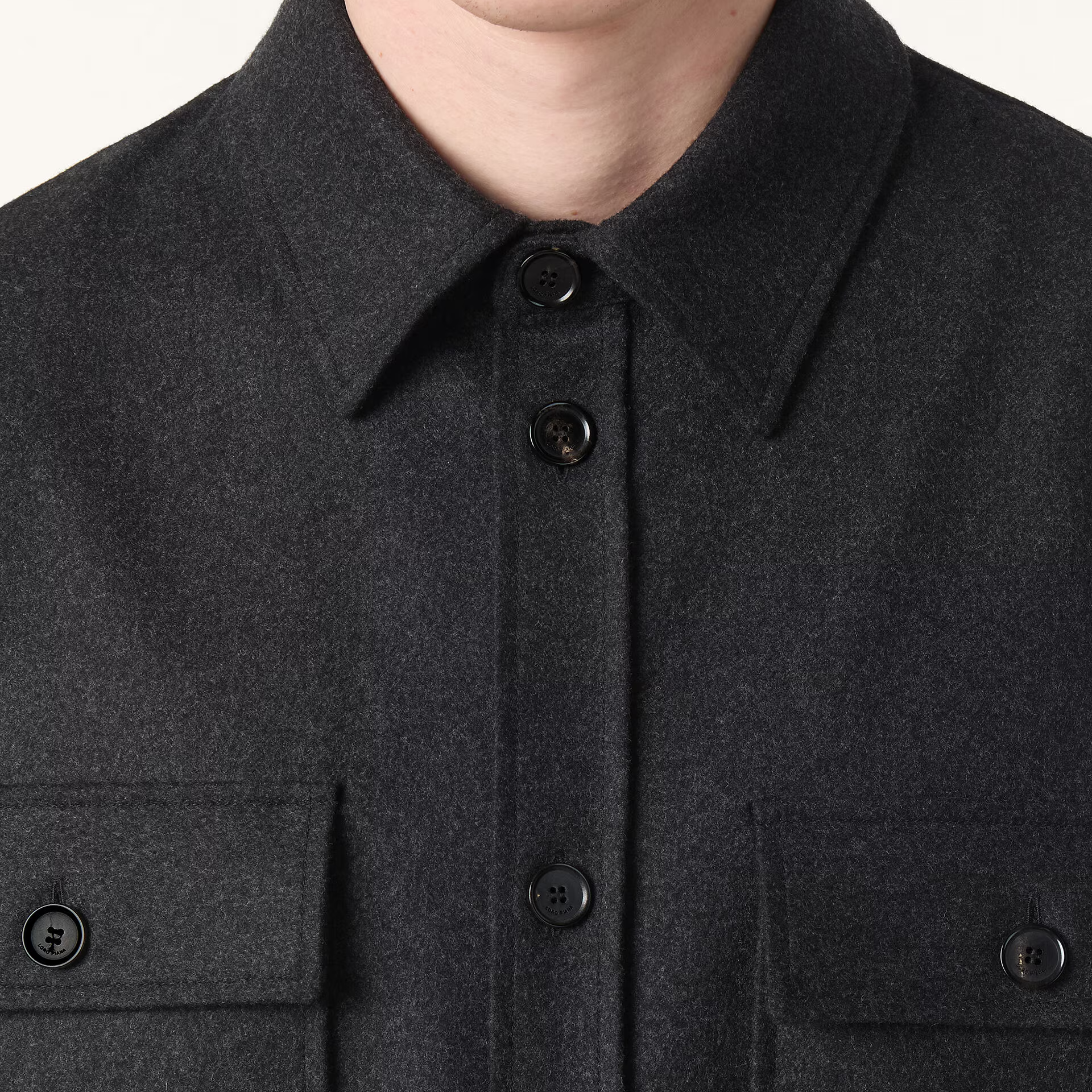 Loro Piana Jim Overshirt in Virgin Wool, Cashmere