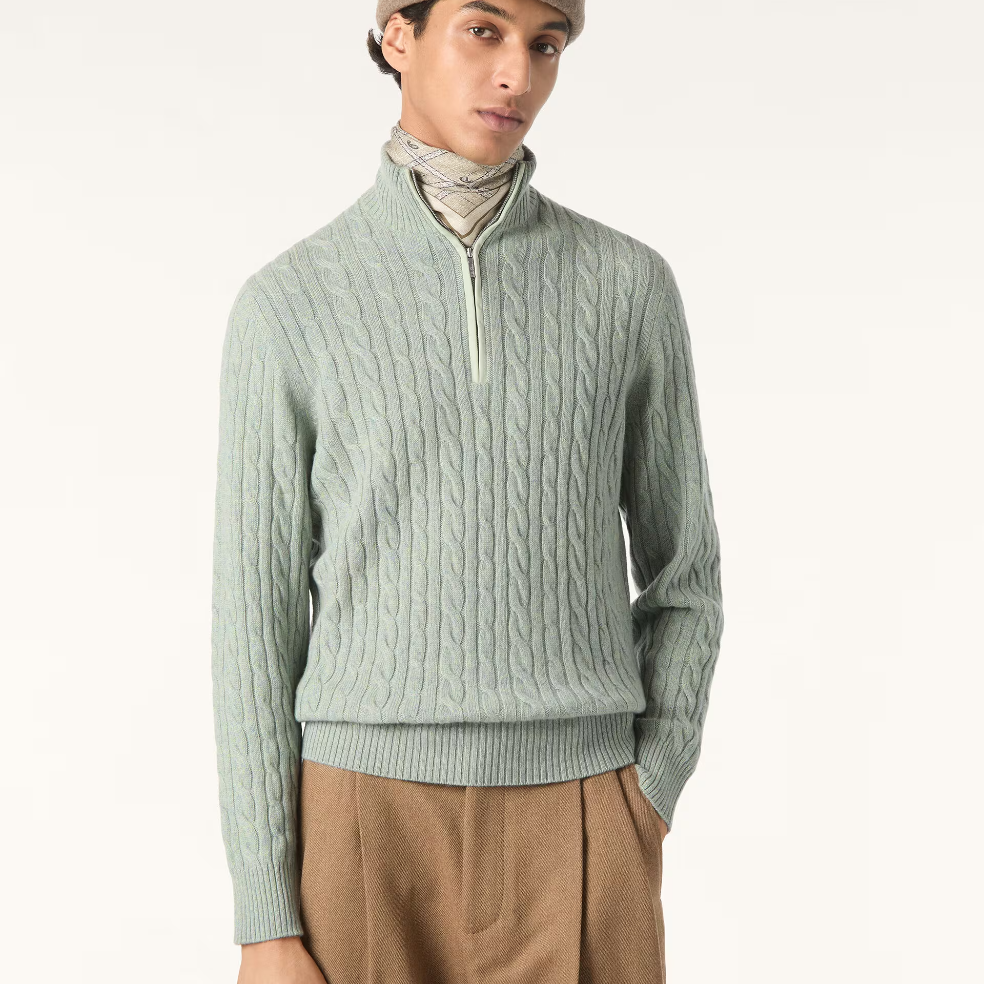 Loro Piana Treccia Jumper in Baby Cashmere