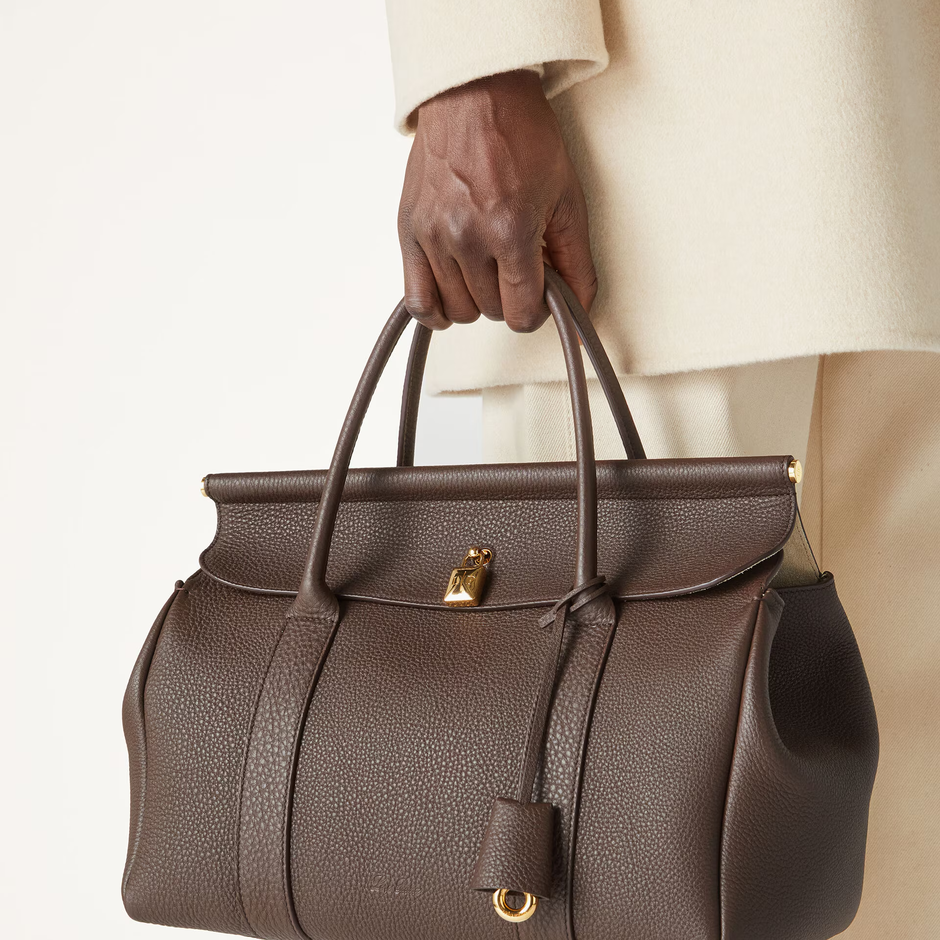 Loro Piana Loom bag L32 in Grained Calfskin