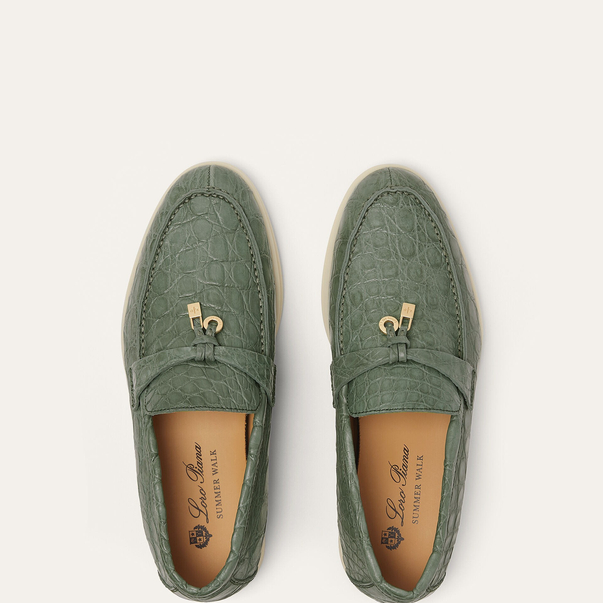 Loro Piana Summer Charms Walk Loafer in Caiman Leather