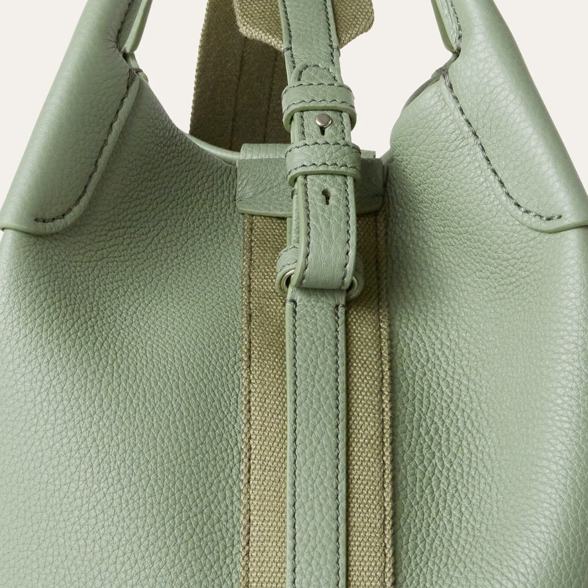 Loro Piana Large Bale bag in Grained Calfskin