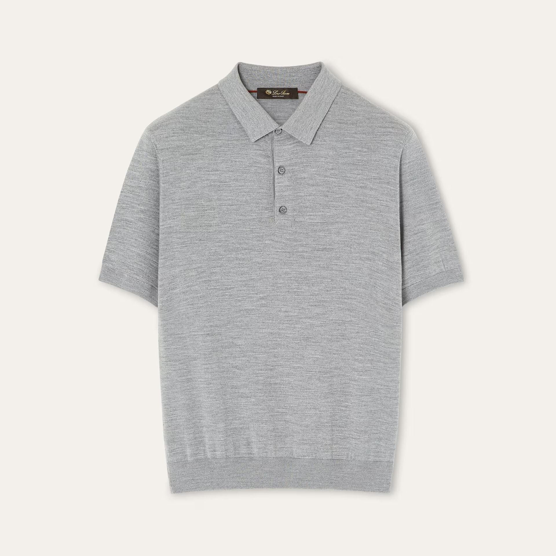Loro Piana Sottile Polo Shirt in Virgin Wool, Cashmere, Silk