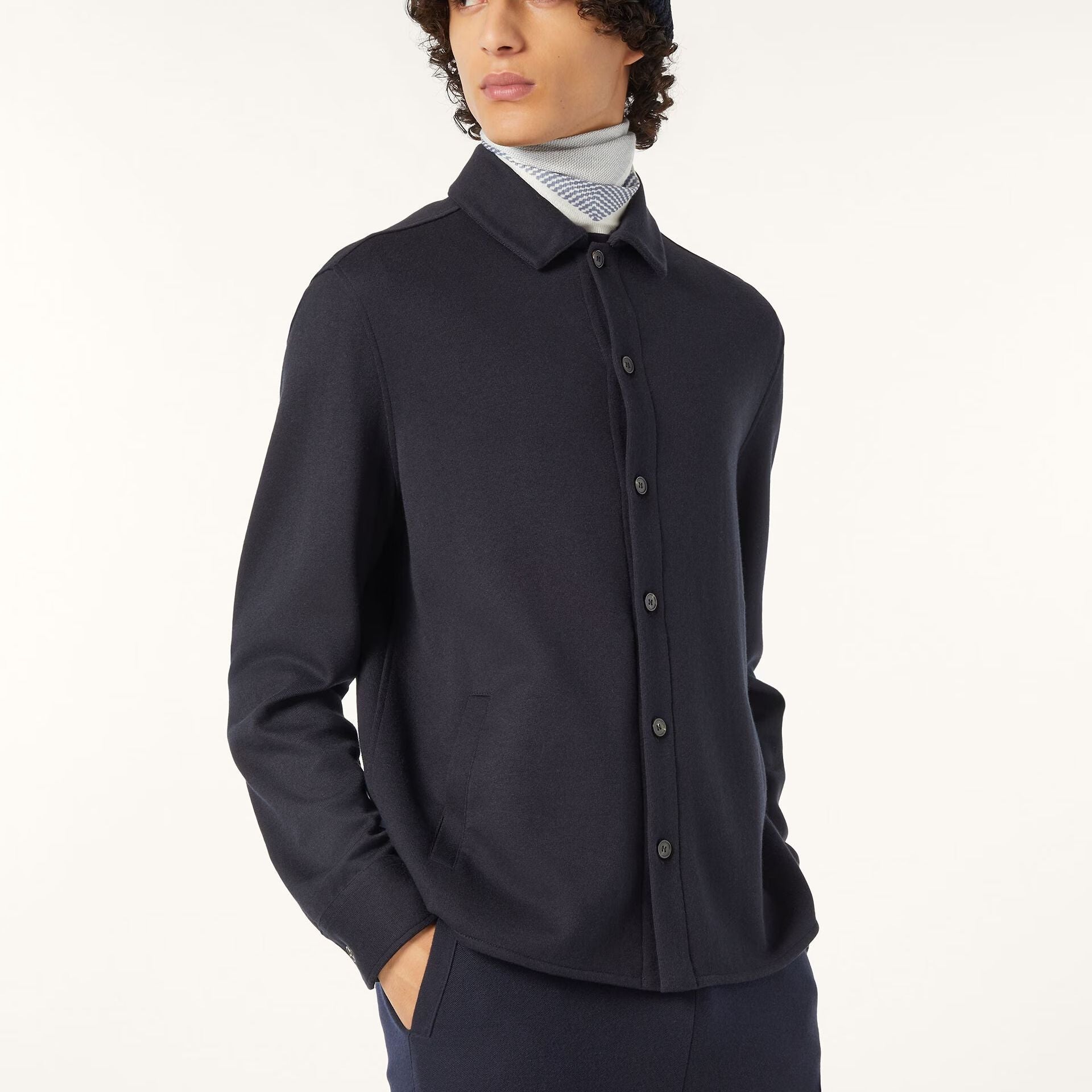 Loro Piana Whitney Overshirt in Cashmere, Cotton, Silk