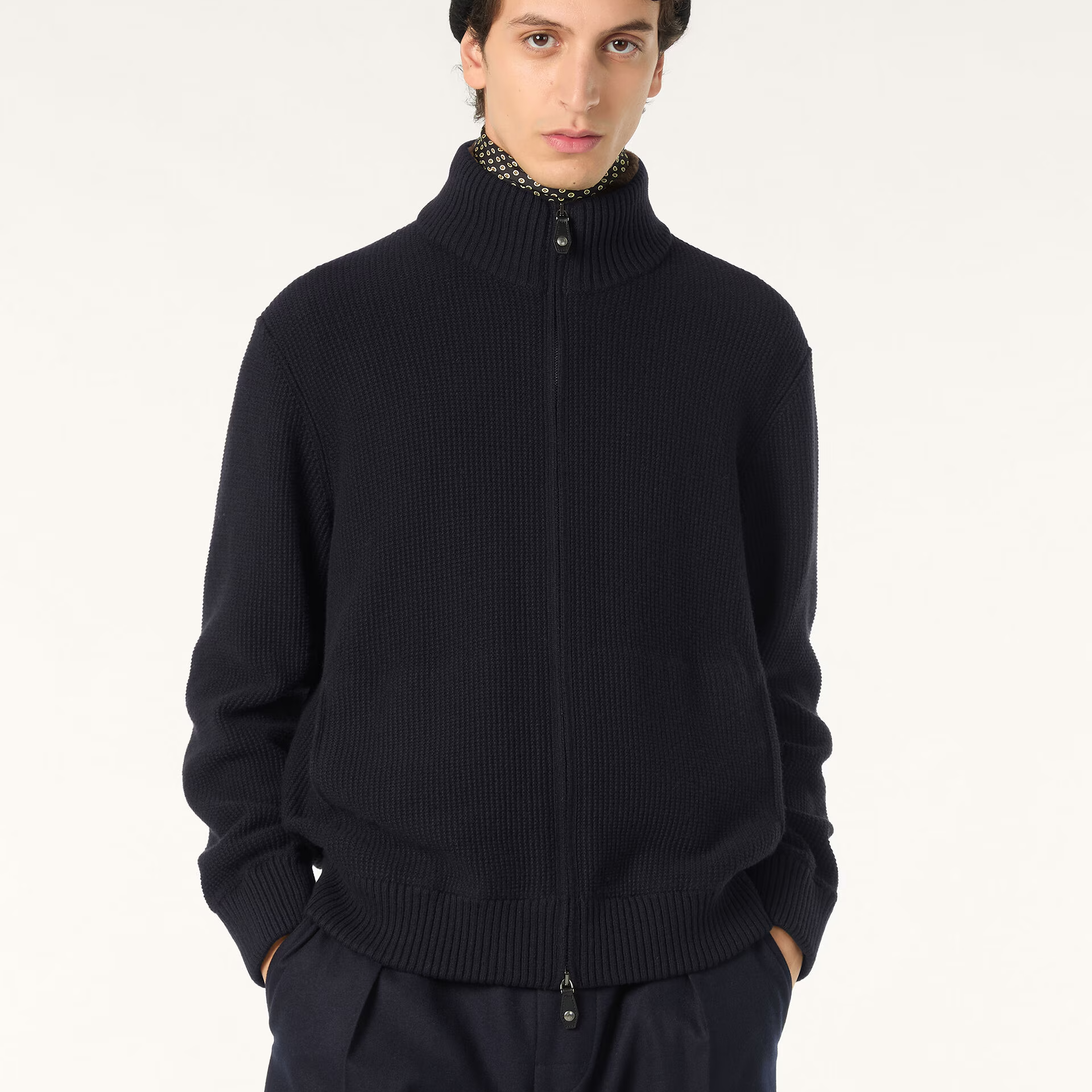 Loro Piana Alpe Bomber Jumper in Baby Cashmere Coarsehair