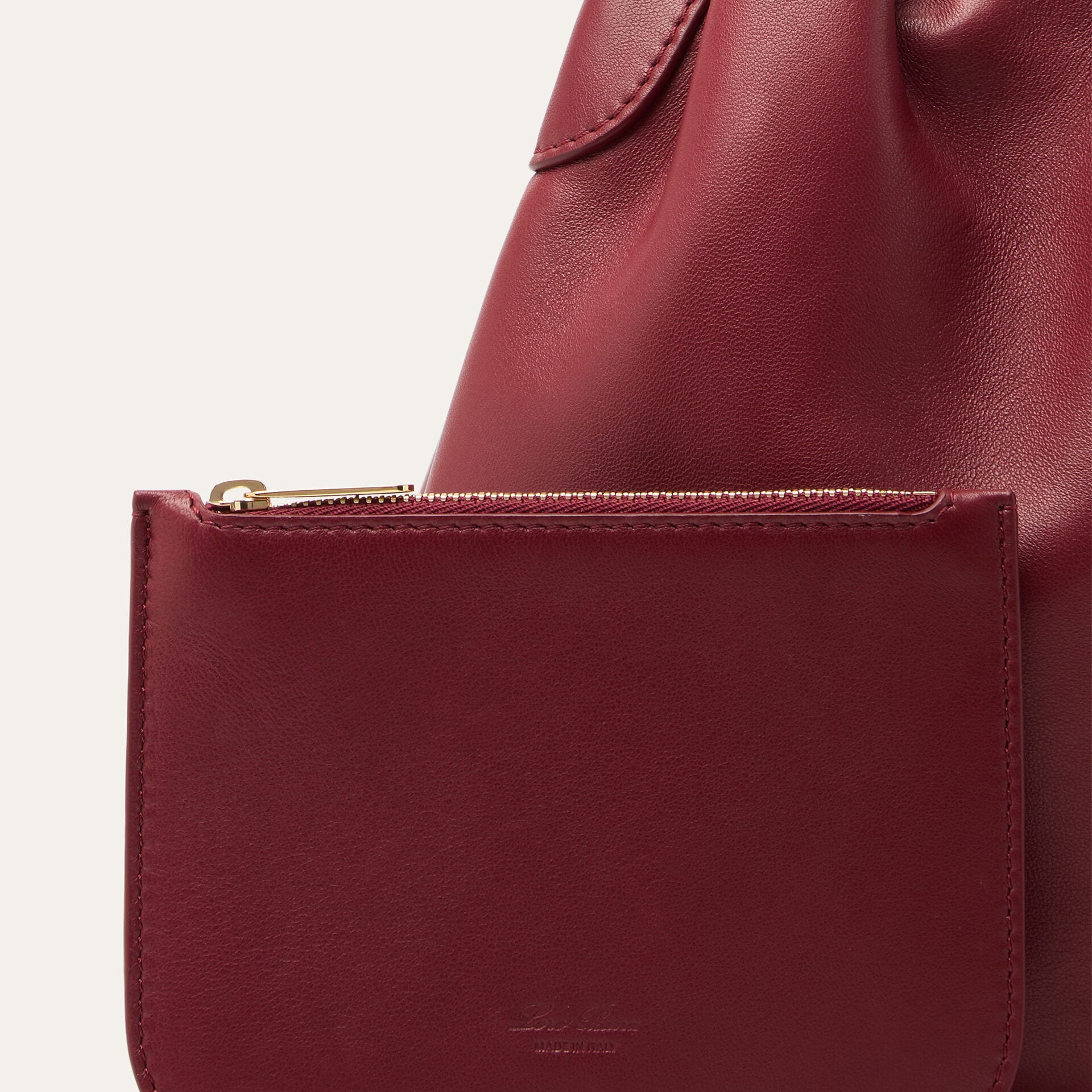 Loro Piana Small Bale Softy bag in Lambskin