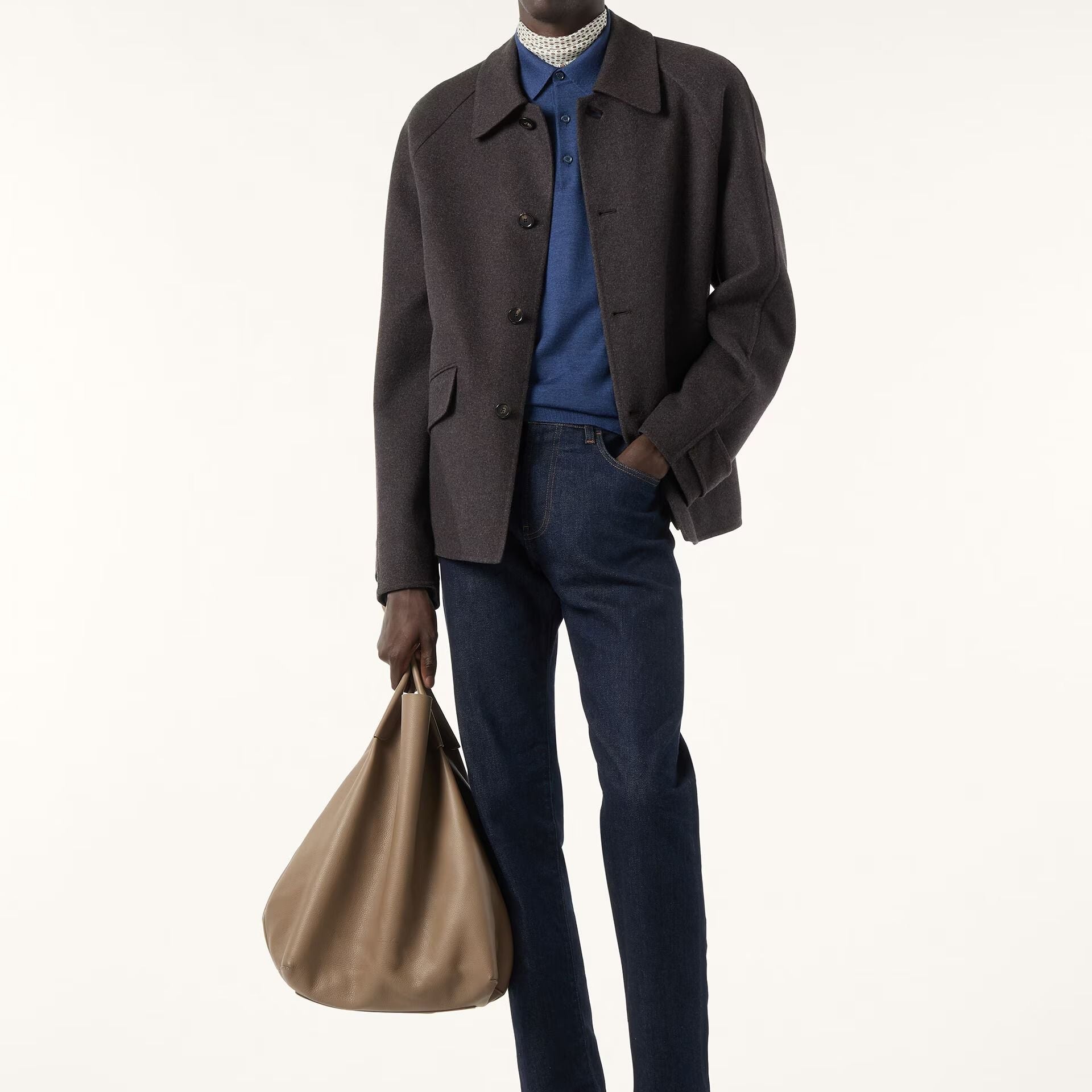 Loro Piana Sottile Polo Shirt in Virgin Wool, Cashmere, Silk