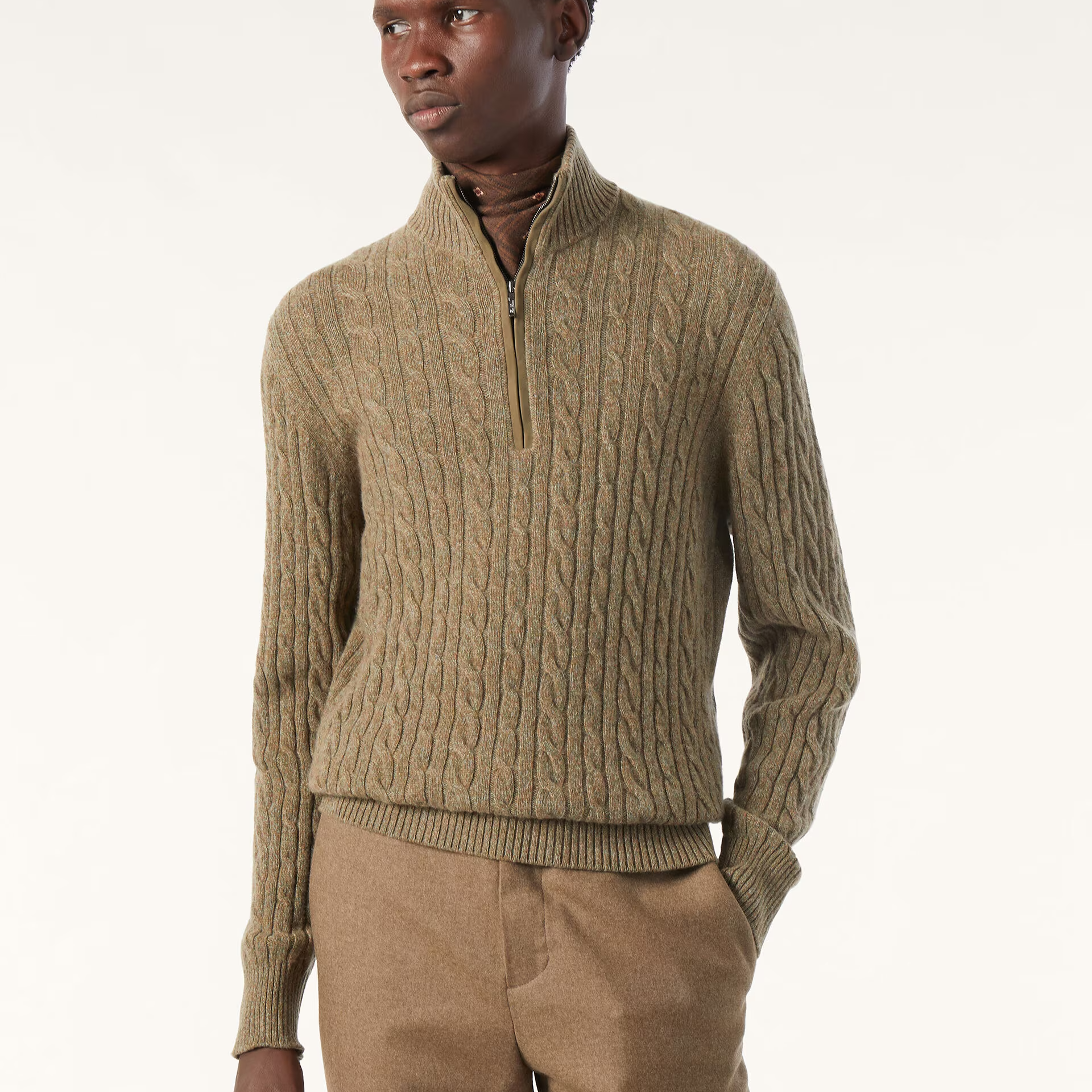 Loro Piana Treccia Jumper in Baby Cashmere