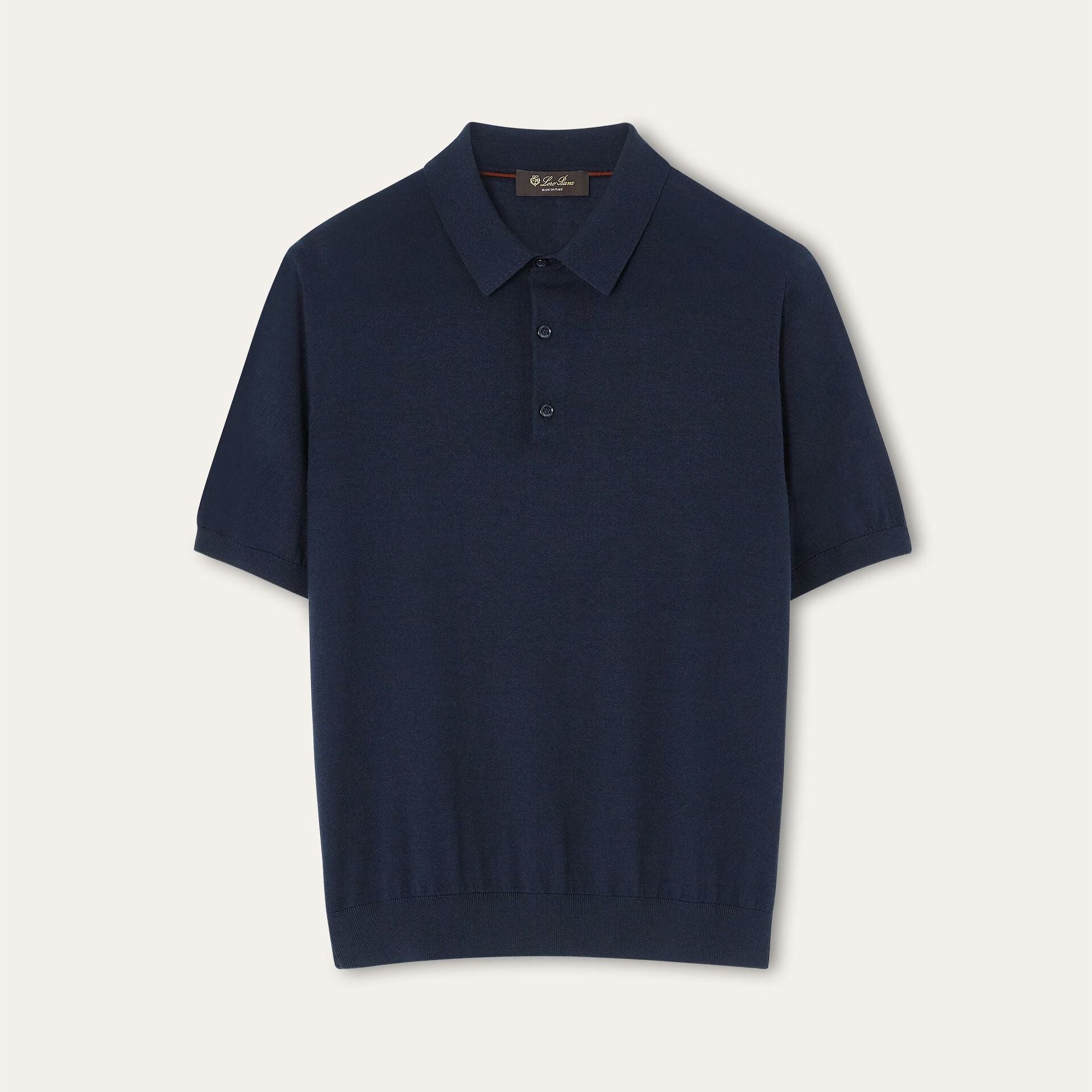 Loro Piana Sottile Polo Shirt in Virgin Wool, Cashmere, Silk