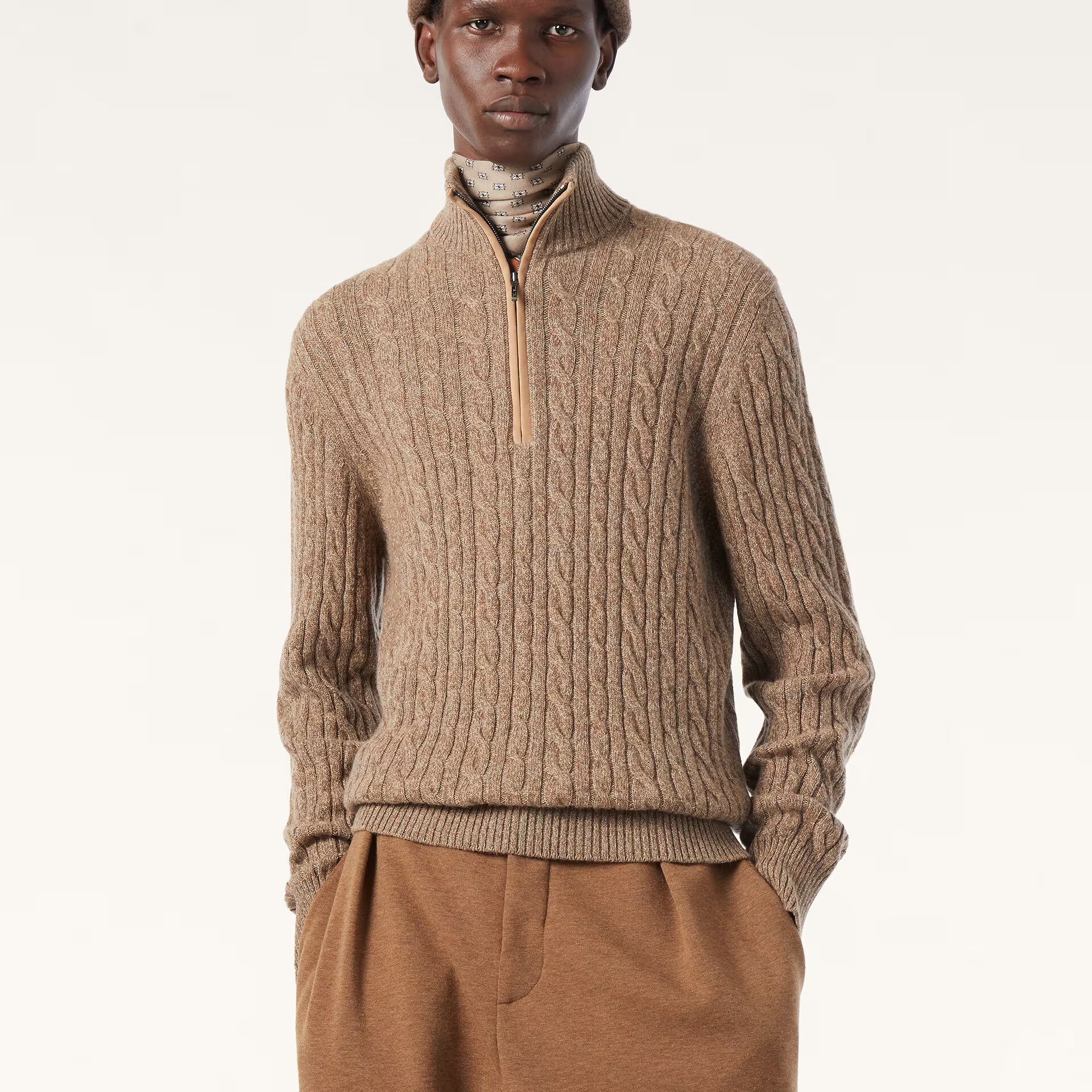 Loro Piana Treccia Jumper in Baby Cashmere