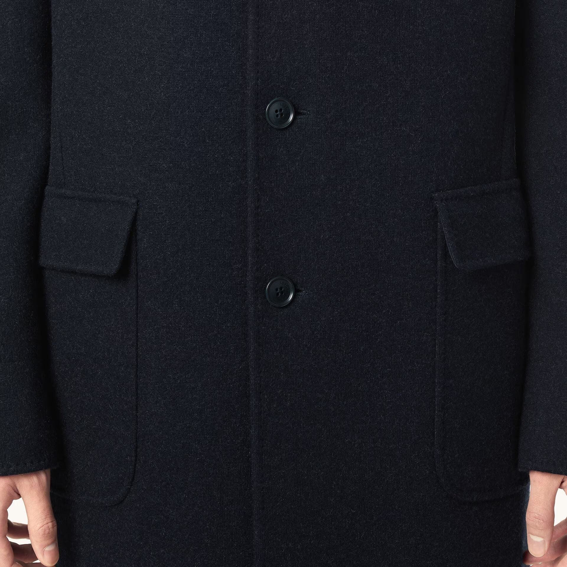 Loro Piana Sweater Coat in Jersey Novalis