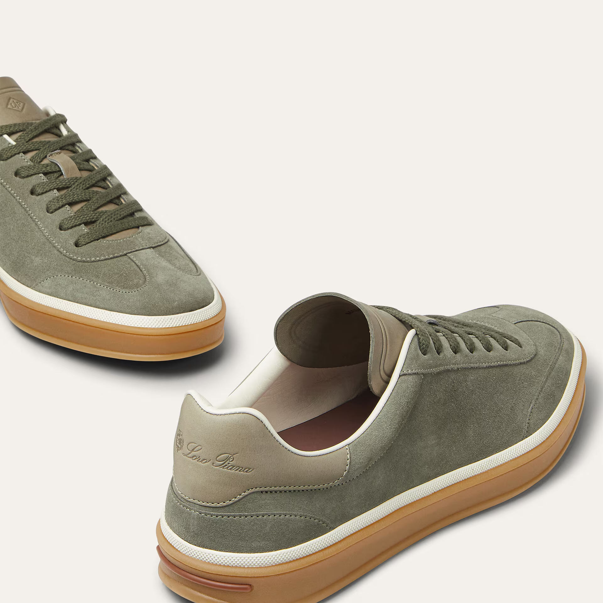 Loro Piana Tennis Walk Sneaker in Suede Calf Split
