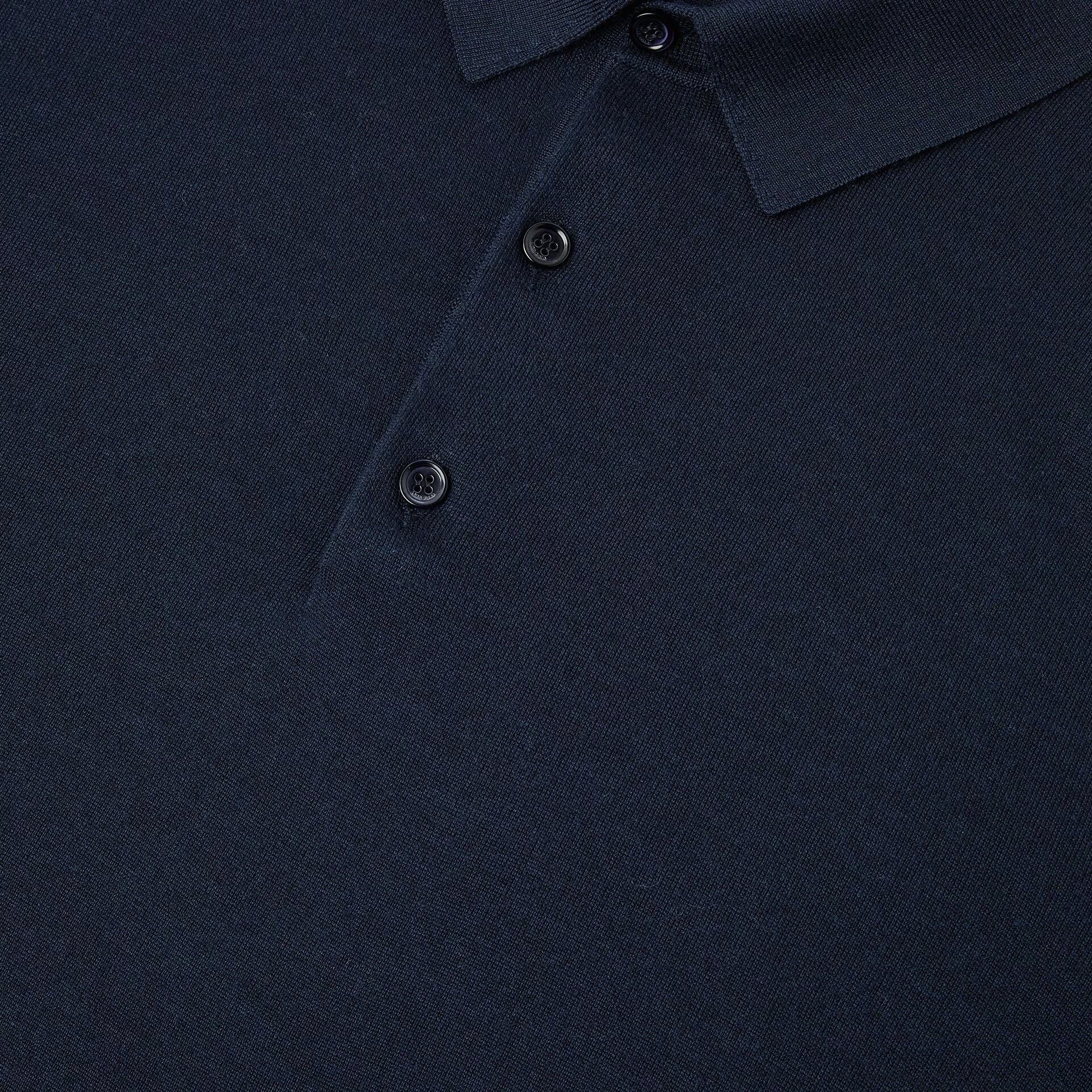 Loro Piana Sottile Polo Shirt in Virgin Wool, Cashmere, Silk