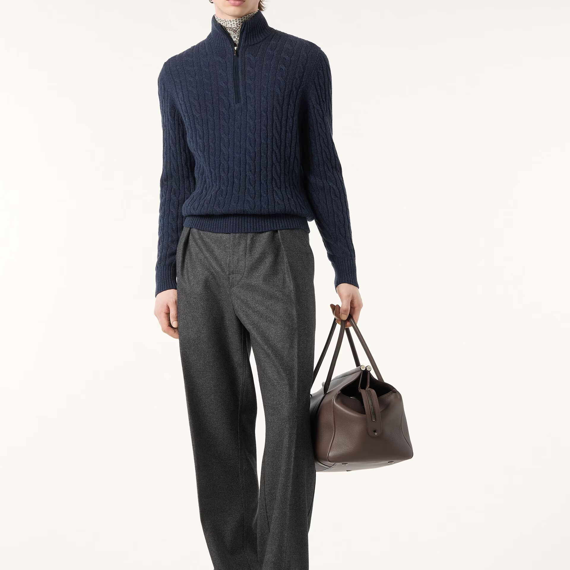 Loro Piana Treccia Jumper in Baby Cashmere