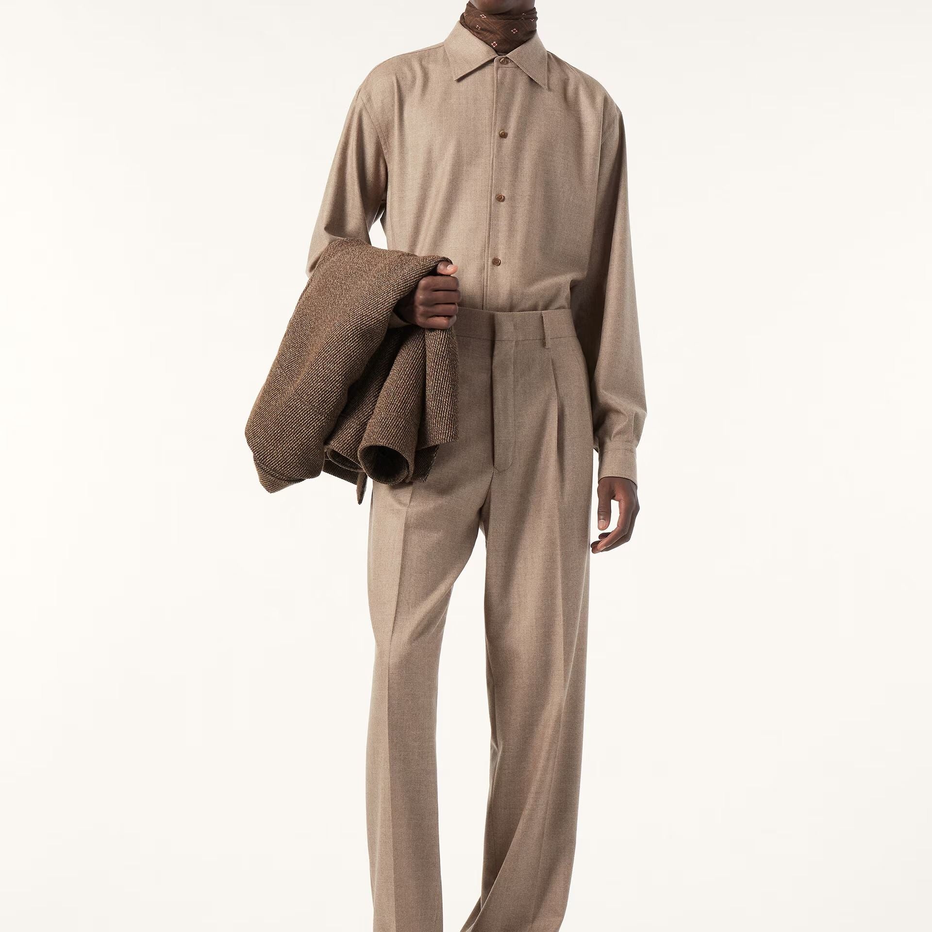 Loro Piana Franco Shirt in Pecora Nera®