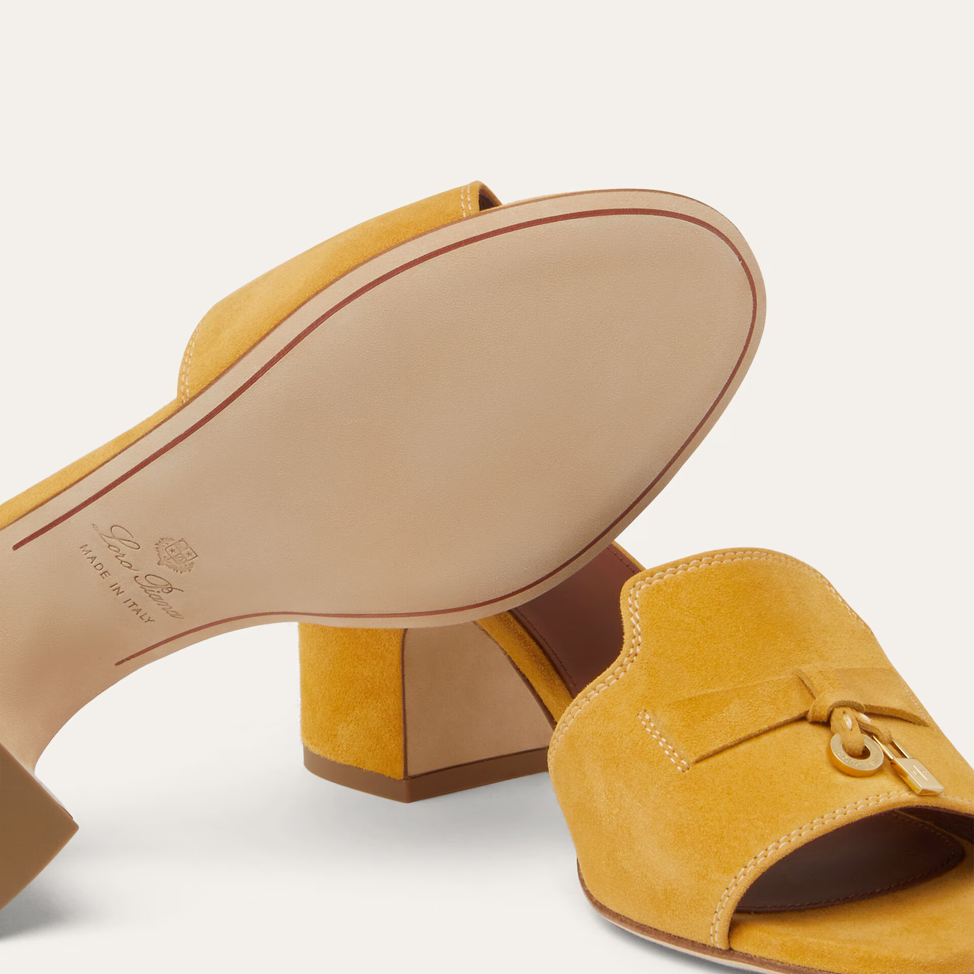 Loro Piana Summer Charms Sandal in Suede Goatskin