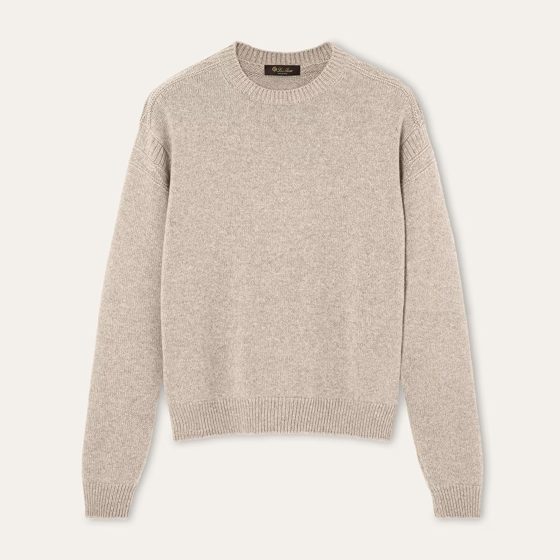 Loro Piana Carezza Crewneck in Cashmere - Coarsehair