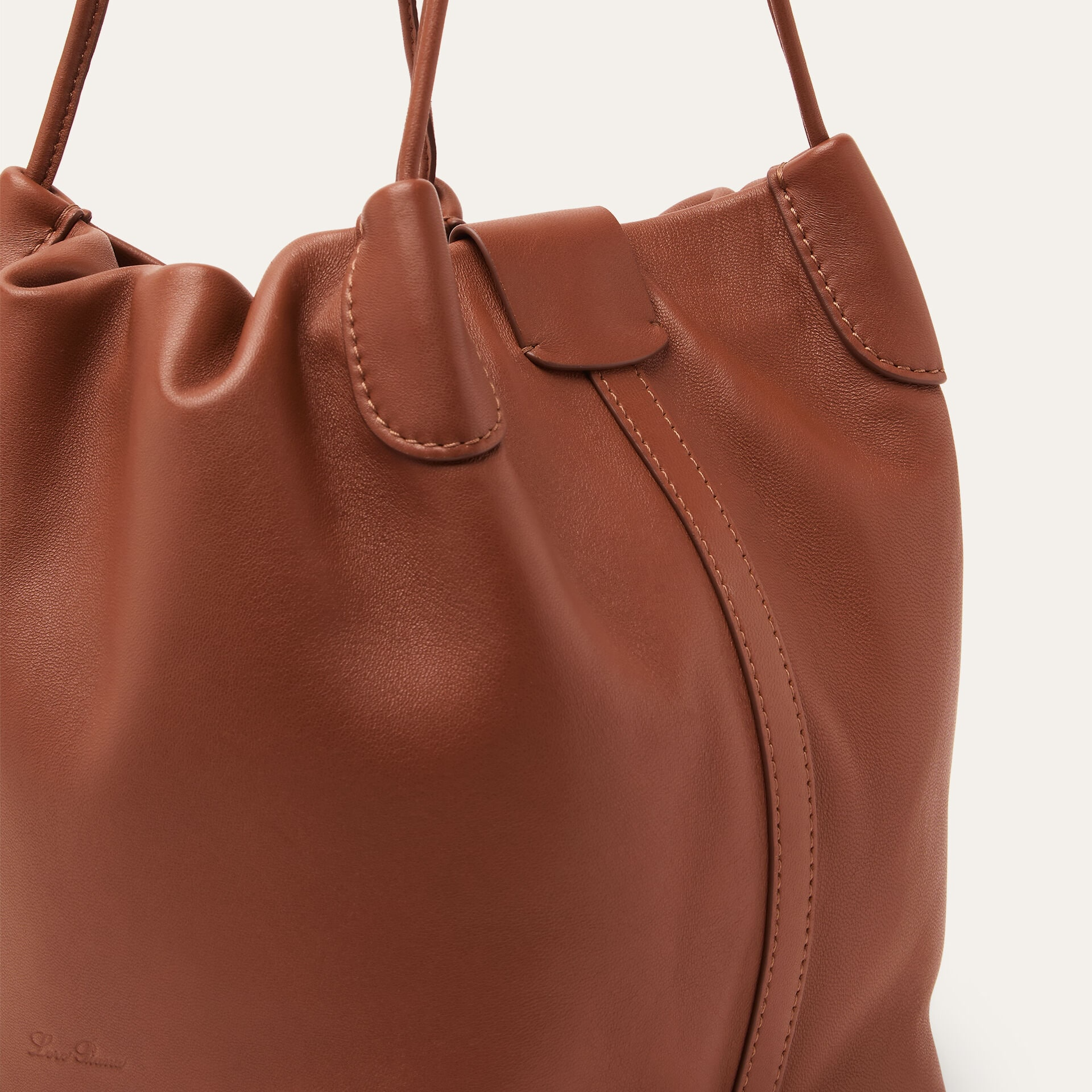 Loro Piana Small Bale Softy bag in Lambskin