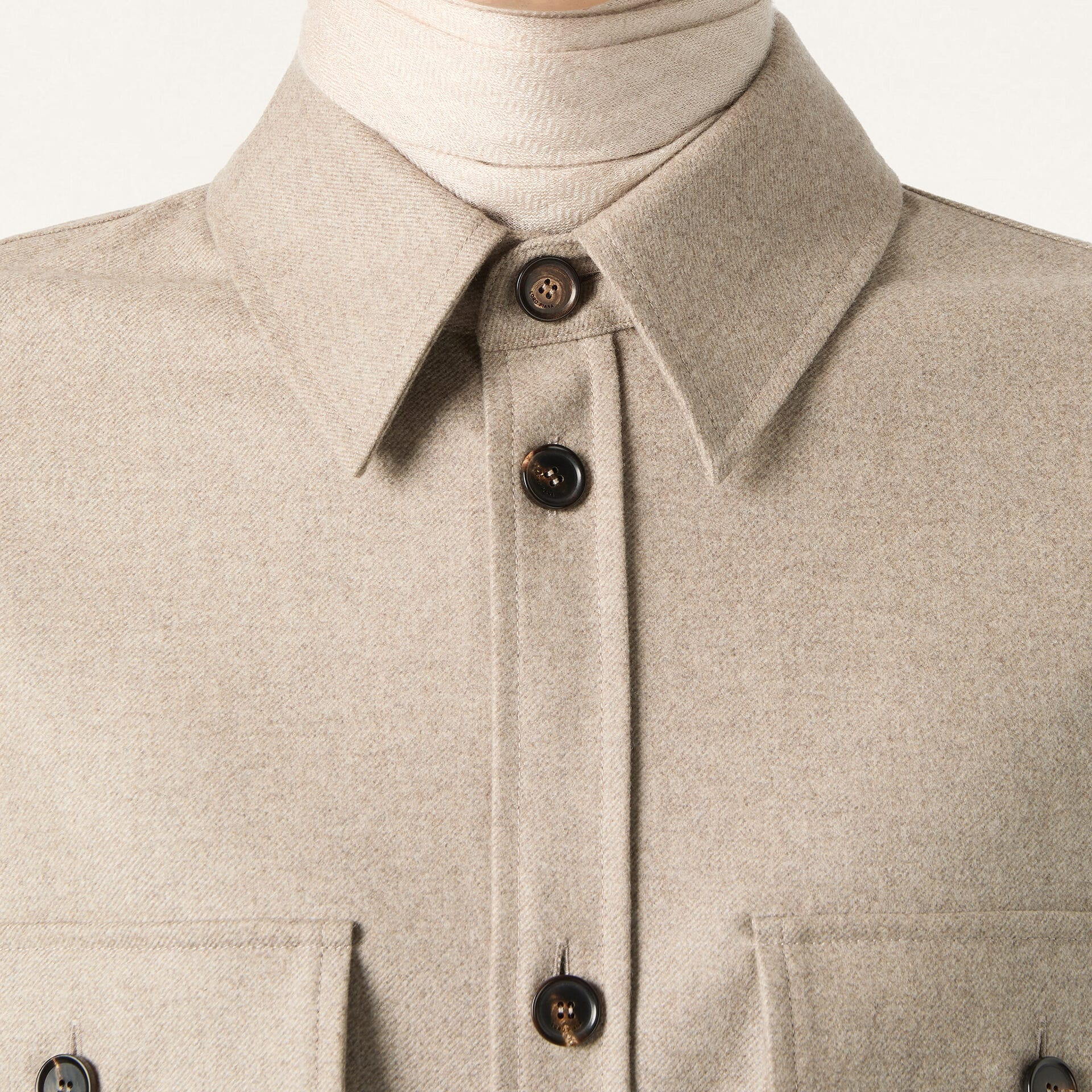 Loro Piana Jim Overshirt in Virgin Wool, Cashmere