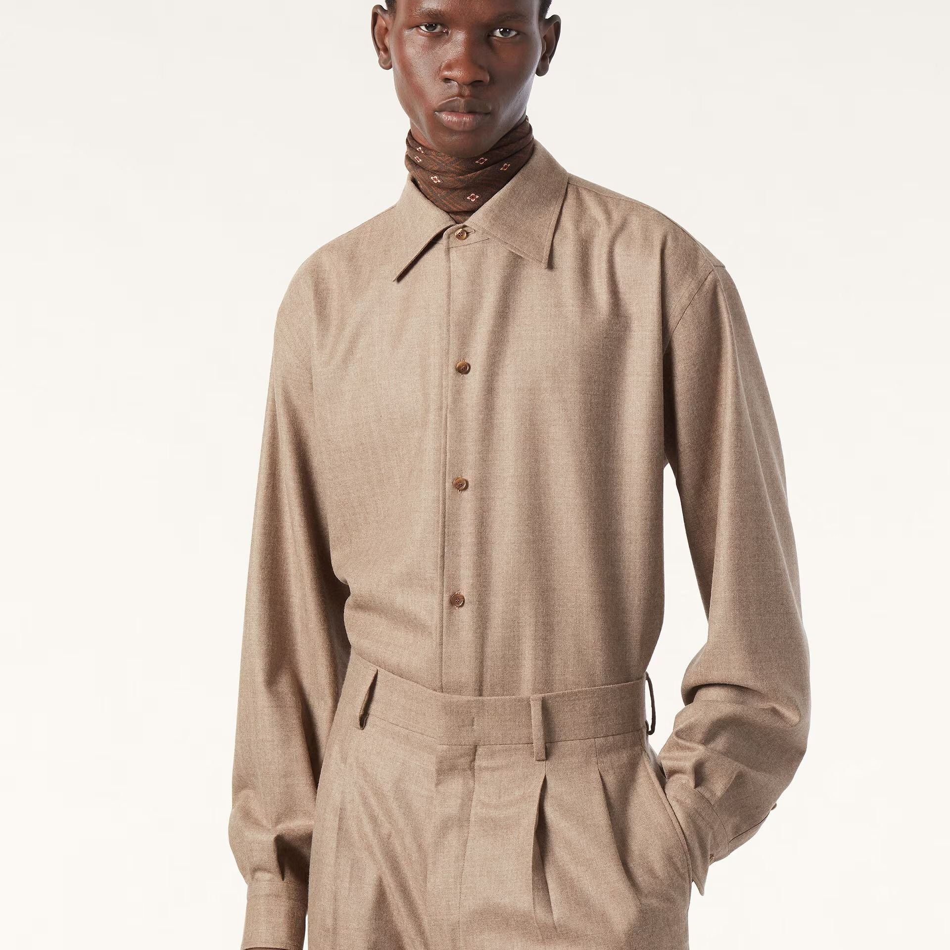 Loro Piana Franco Shirt in Pecora Nera®