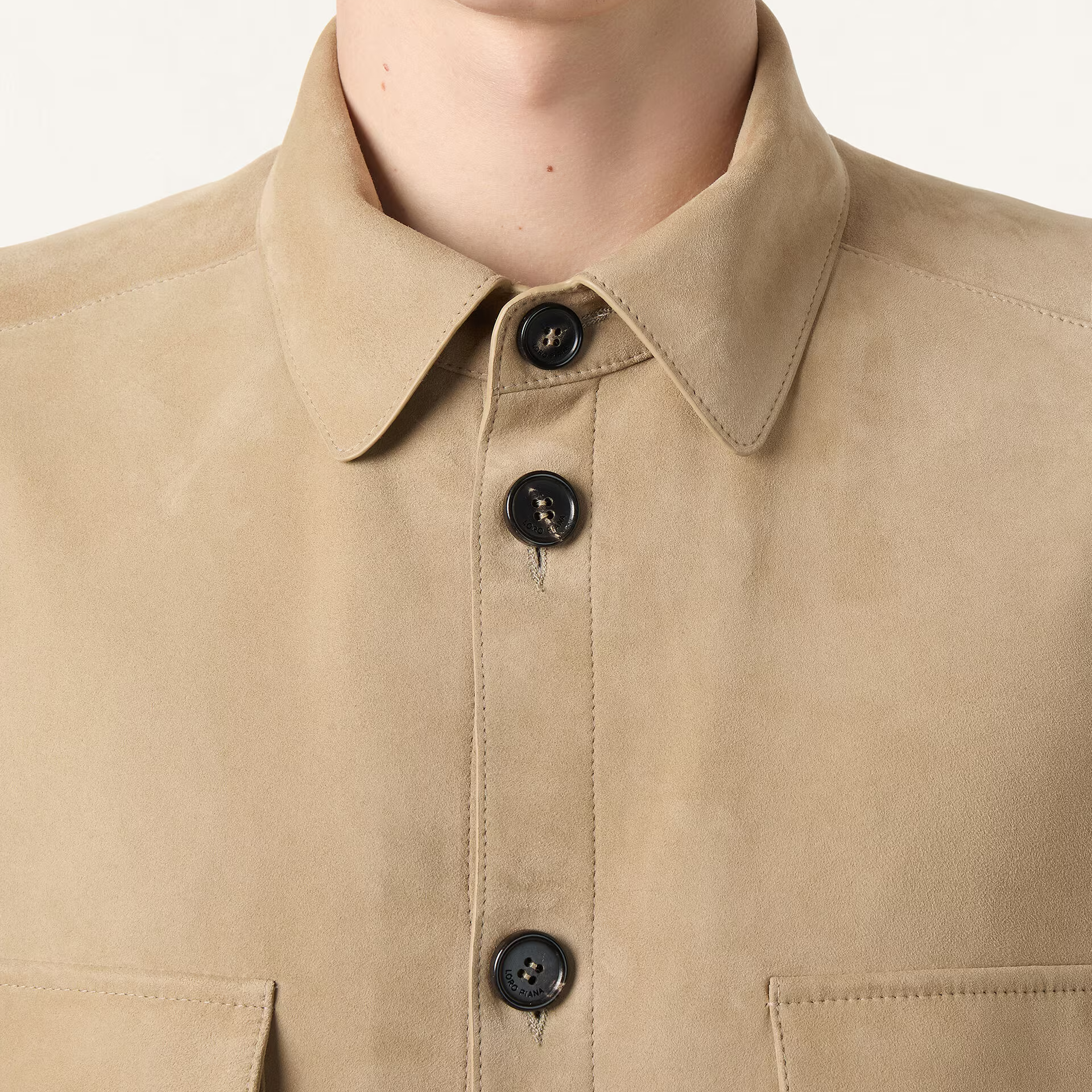 Loro Piana Overshirt in Kidskin