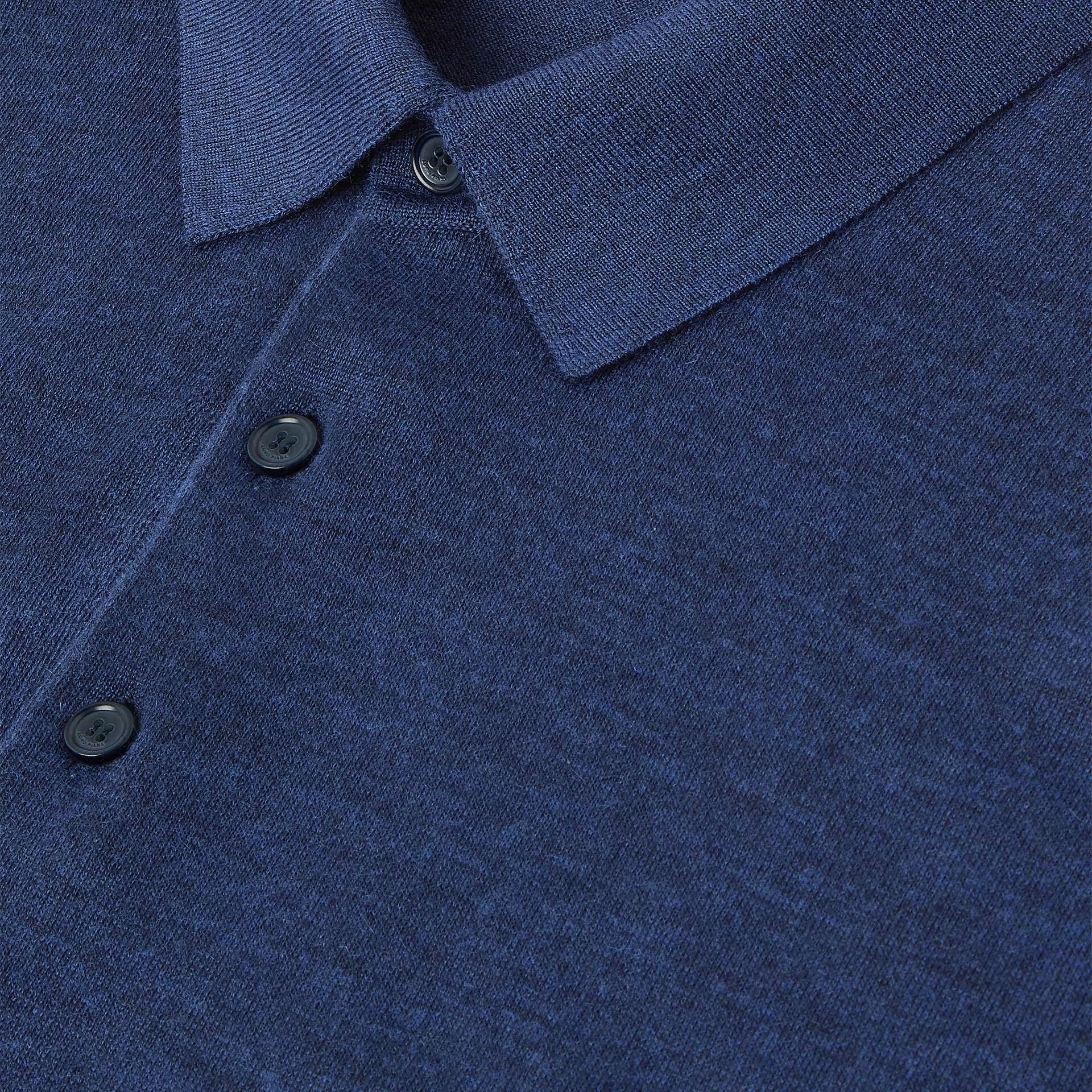 Loro Piana Sottile Polo Shirt in Virgin Wool, Cashmere, Silk