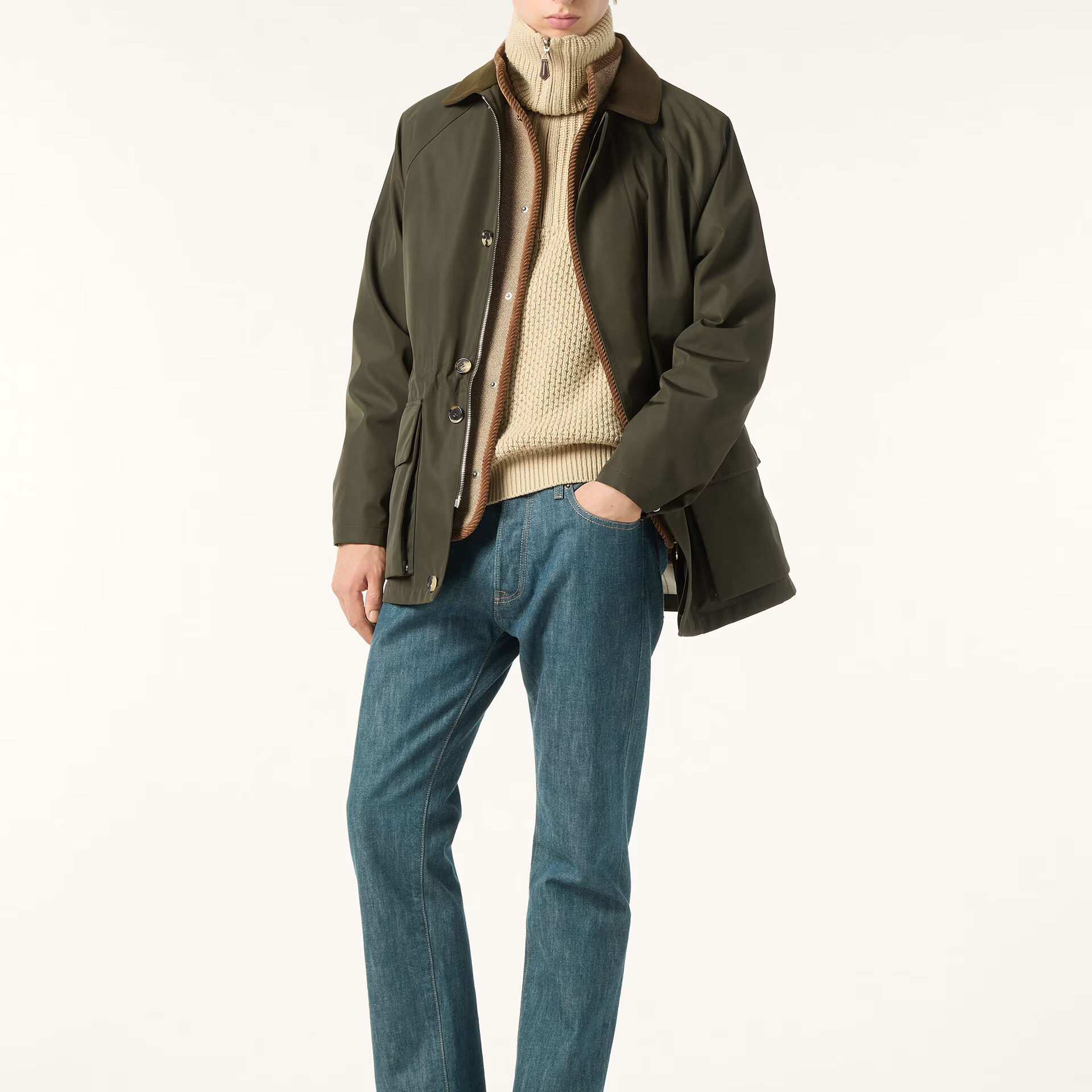Loro Piana Horsey® Jacket in Microfibre - Storm System®