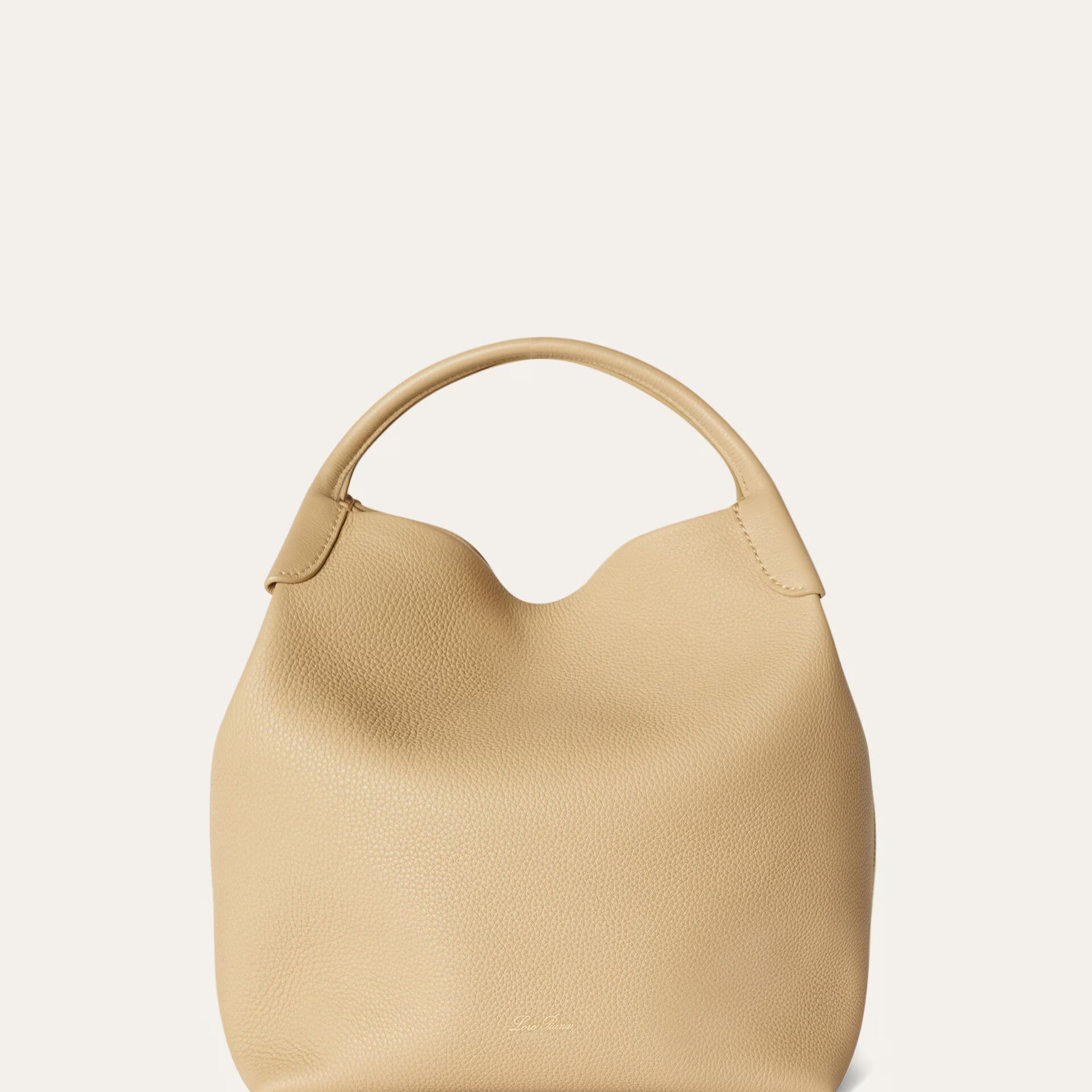 Loro Piana Large Bale bag in Grained Calfskin
